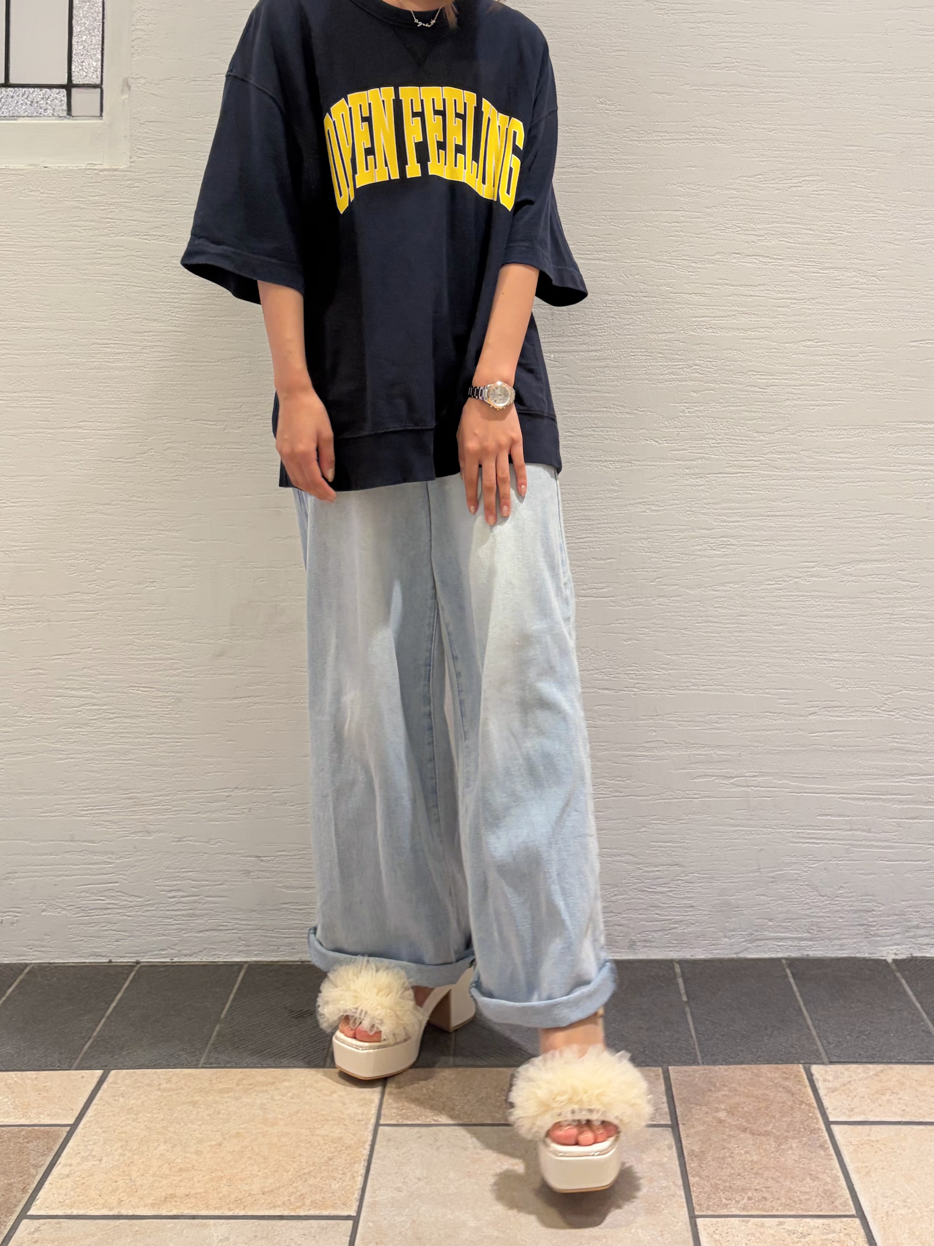 suzuhaさんの「ESPERANZA｜【ナチュ盛り／サンダル】2WAYフリルナチュ盛りサンダル」を使ったコーディネート