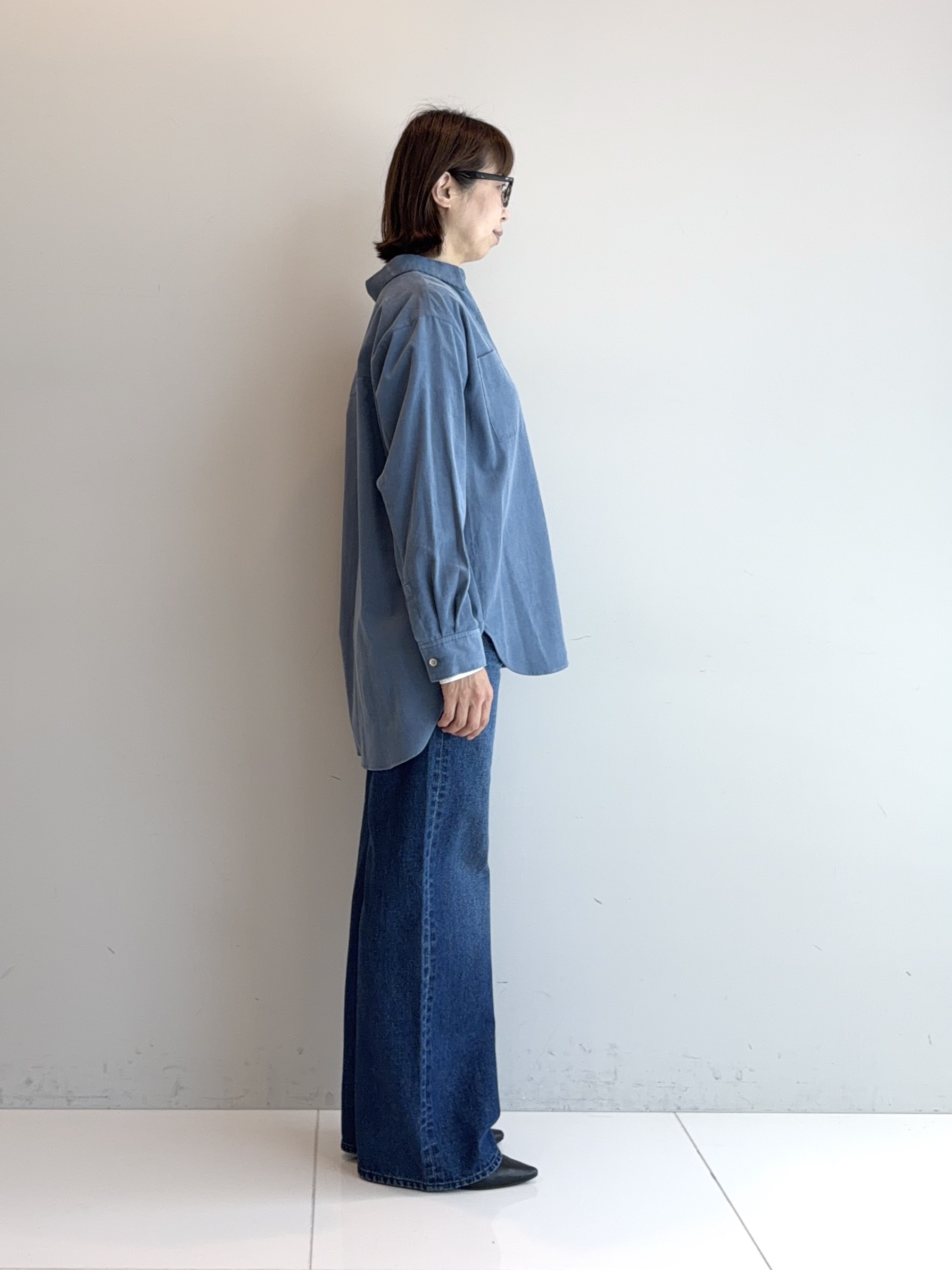 murayamaさんの「INDIVI｜【新作登場！】美脚ワイドデニム」を使ったコーディネート