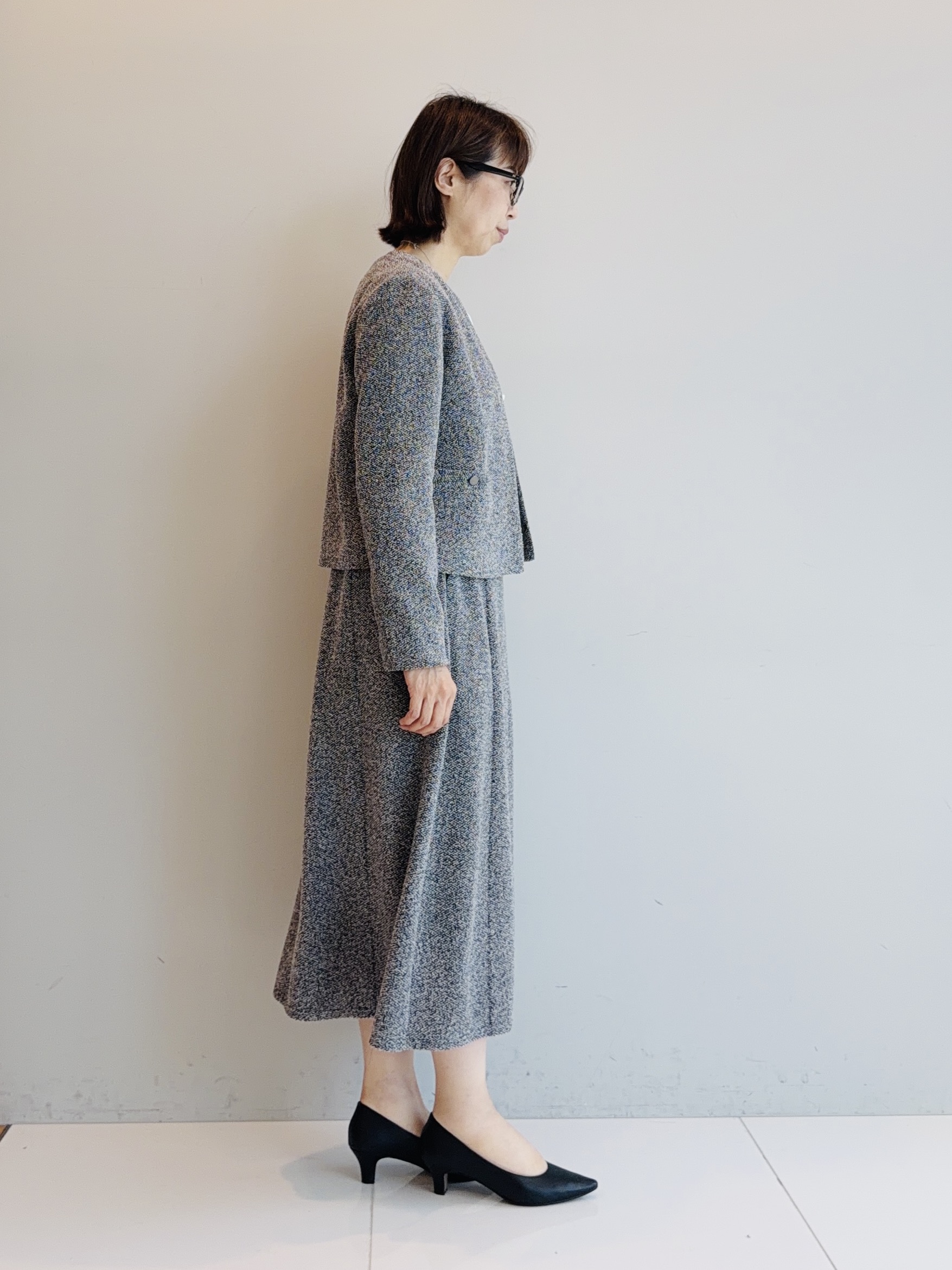 murayamaさんの「INDIVI｜【ラム革／美脚／通勤】レザーパンプス」を使ったコーディネート