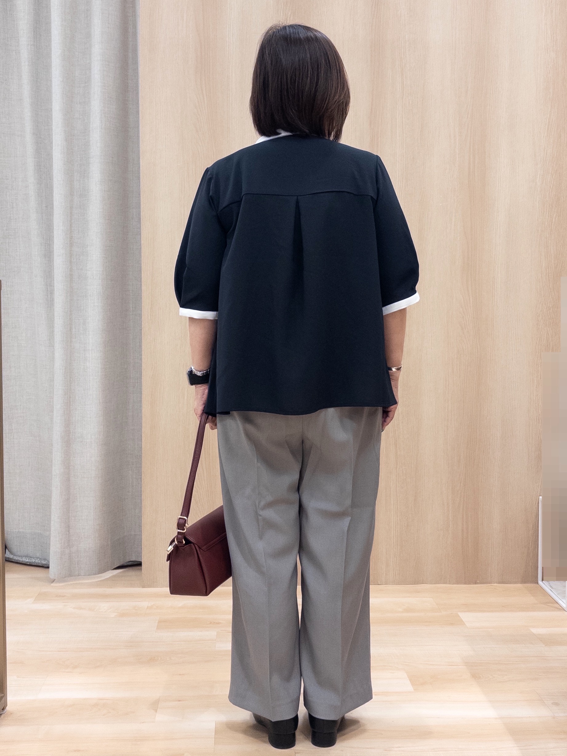 ゆみさんの「grove｜【体系カバー◎】ニット&times;インナーシャツタンクSET」を使ったコーディネート
