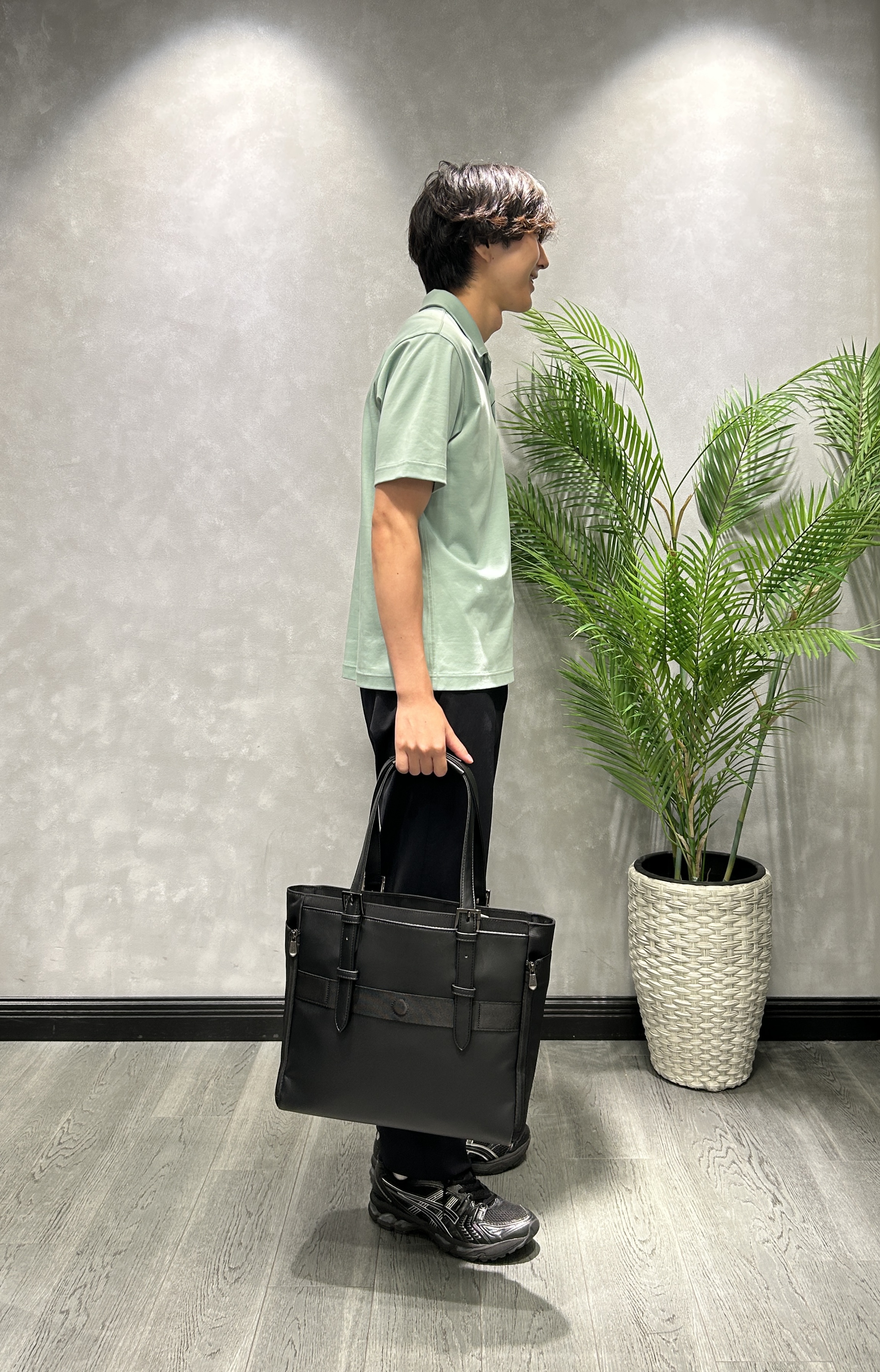 ruiさんの「TAKEO KIKUCHI｜【接触冷感】アイスクリアコットン ワンポイント ポロシャツ」を使ったコーディネート