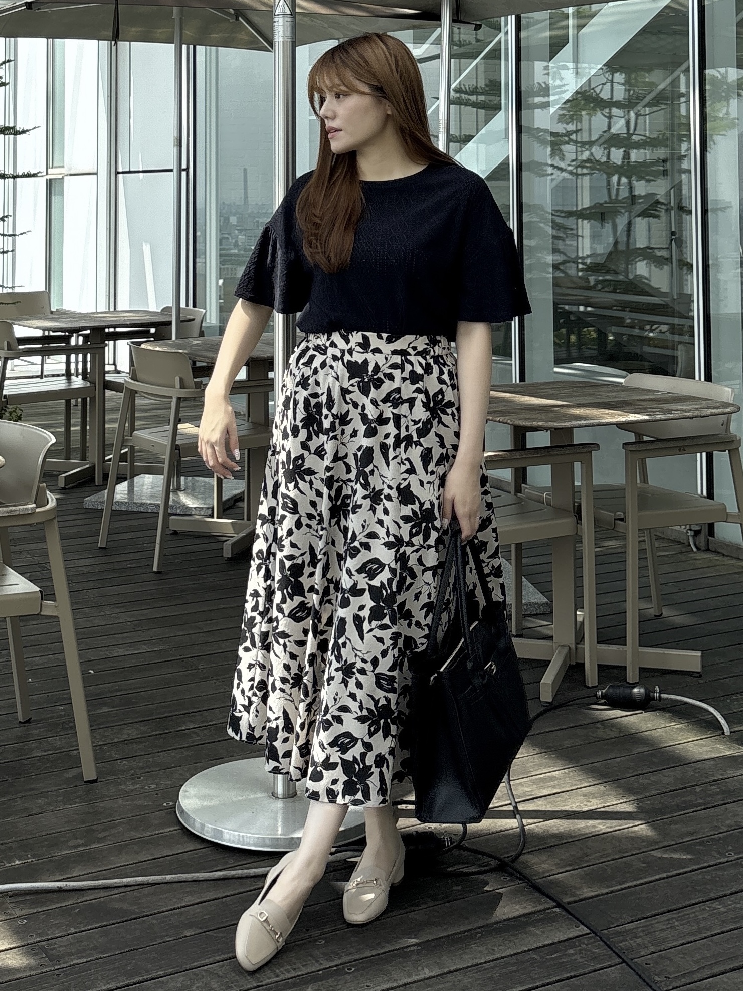 sayaさんの「grove｜アイレットレースカットソー」を使ったコーディネート