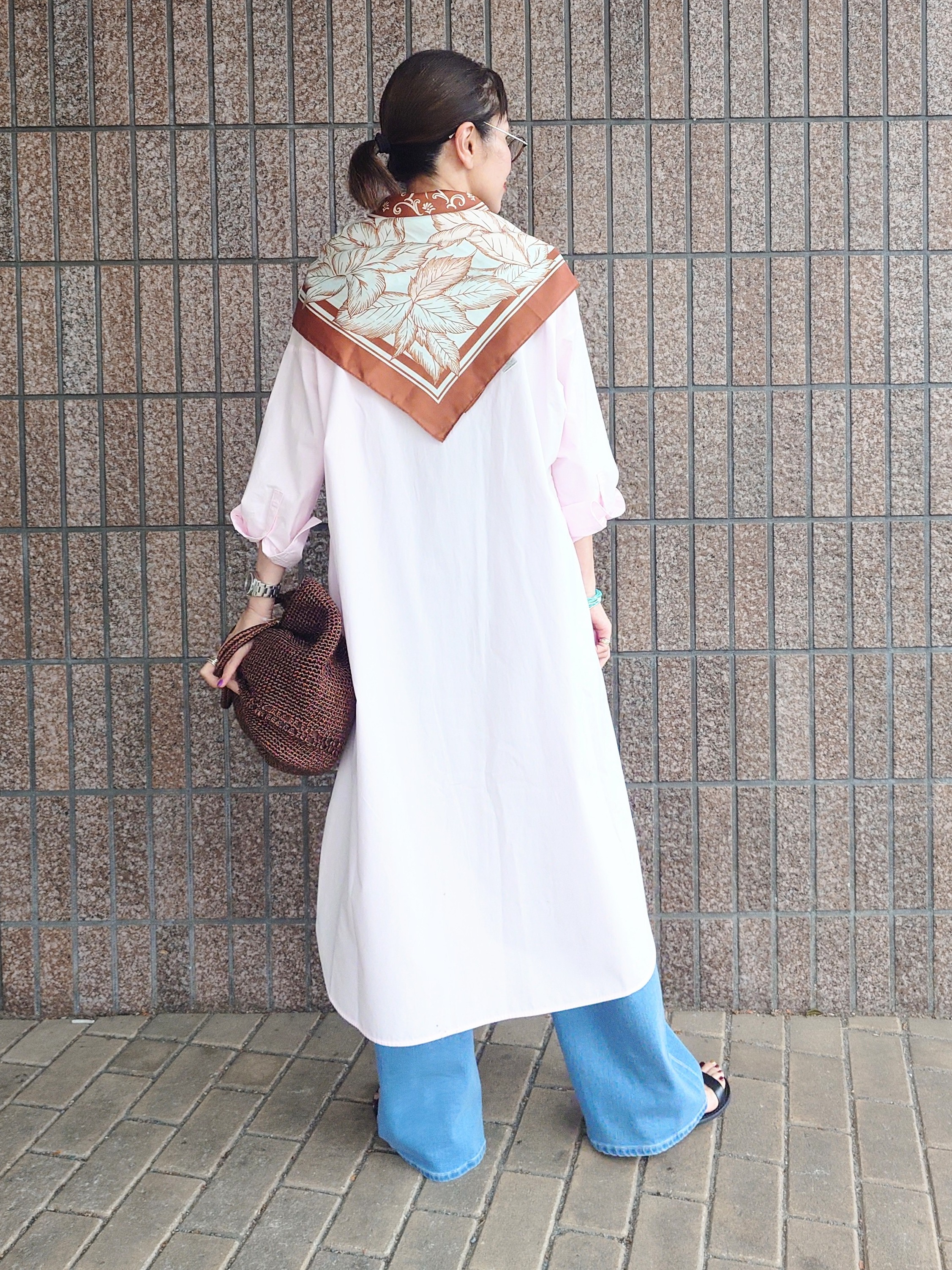 MUTSUKOさんの「UNTITLED｜ロングシャツワンピース」を使ったコーディネート