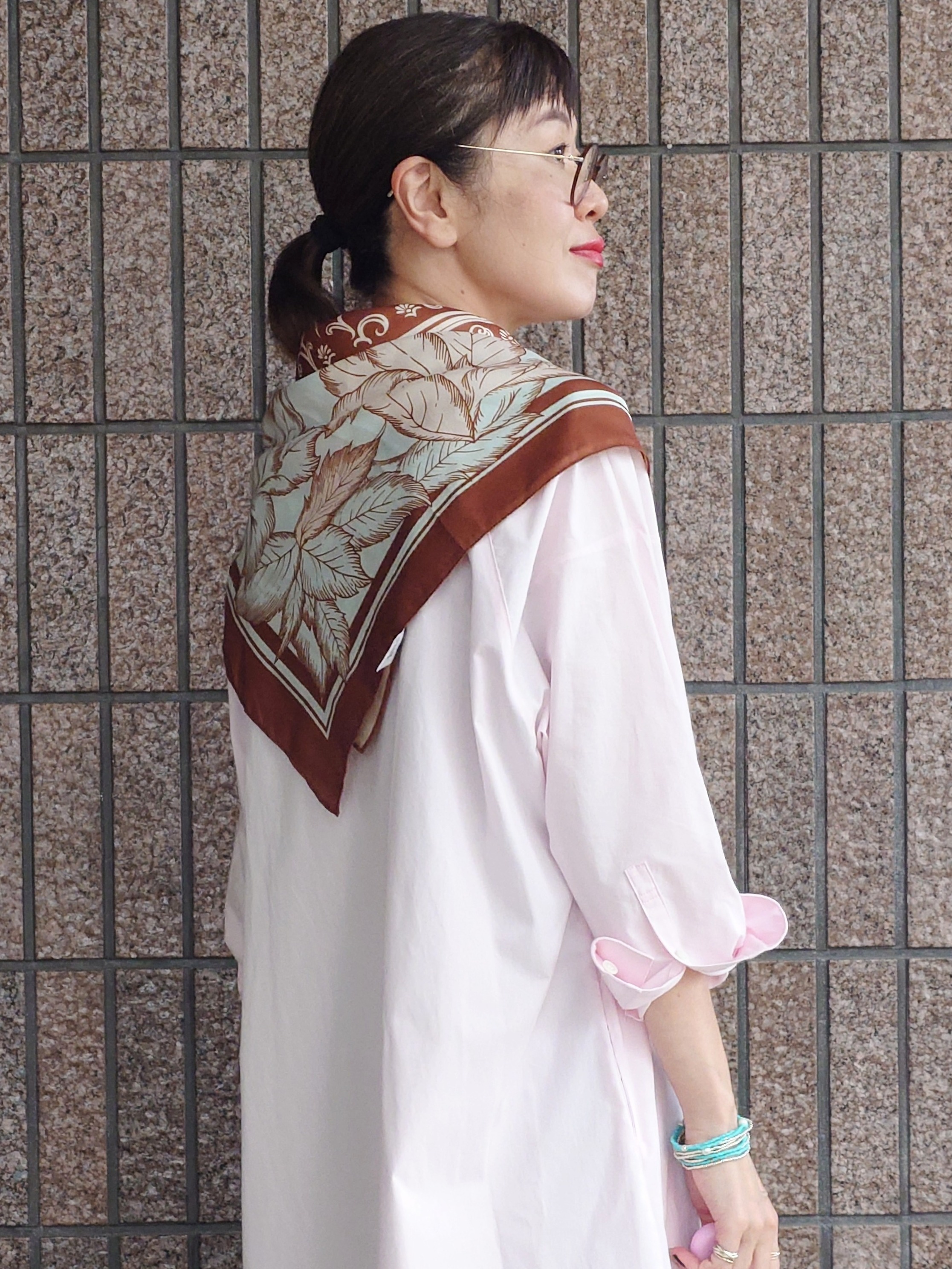 MUTSUKOさんの「UNTITLED｜ロングシャツワンピース」を使ったコーディネート