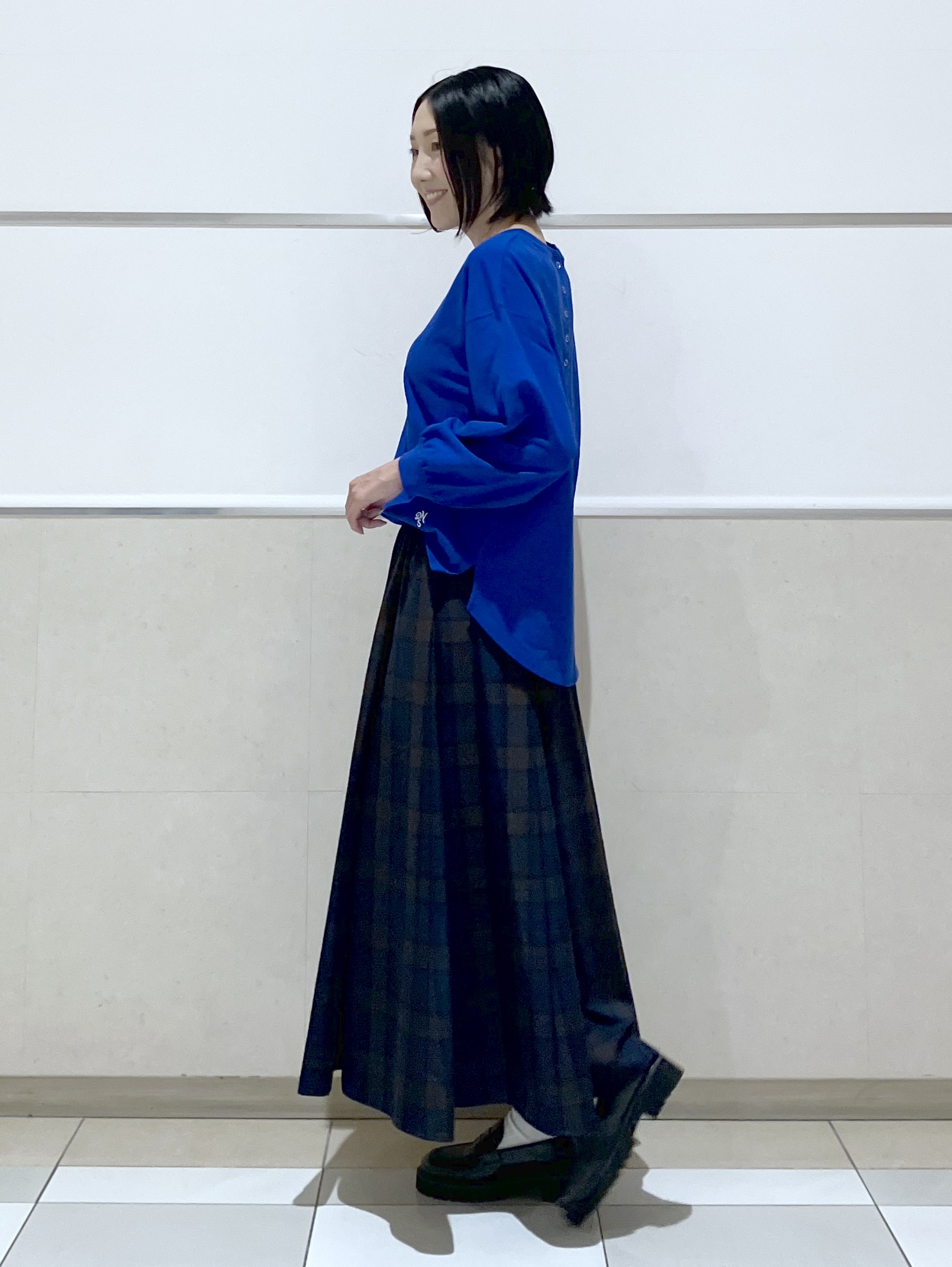 eriko さんの「Dessin｜【洗える/7色展開/XS-L】バックヘンリーミニ裏毛 長袖」を使ったコーディネート