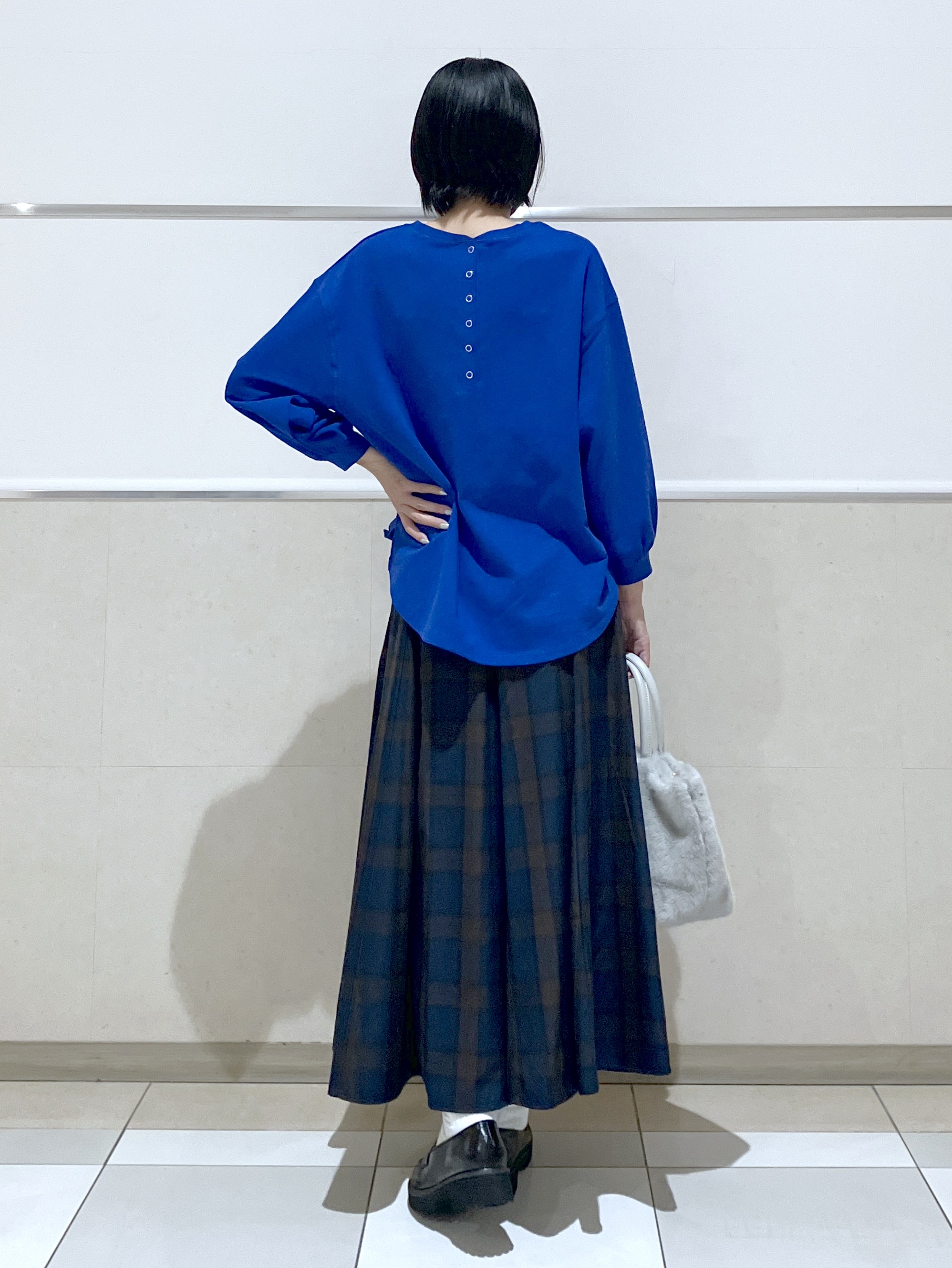 eriko さんの「Dessin｜【洗える/7色展開/XS-L】バックヘンリーミニ裏毛 長袖」を使ったコーディネート
