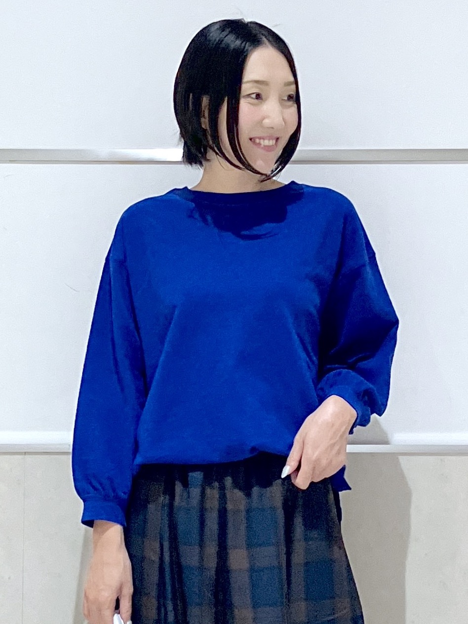 eriko さんの「Dessin｜【洗える/7色展開/XS-L】バックヘンリーミニ裏毛 長袖」を使ったコーディネート