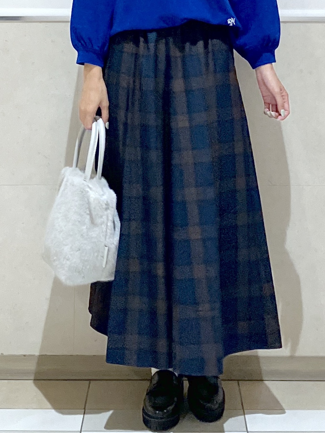 eriko さんの「Dessin｜【洗える/7色展開/XS-L】バックヘンリーミニ裏毛 長袖」を使ったコーディネート