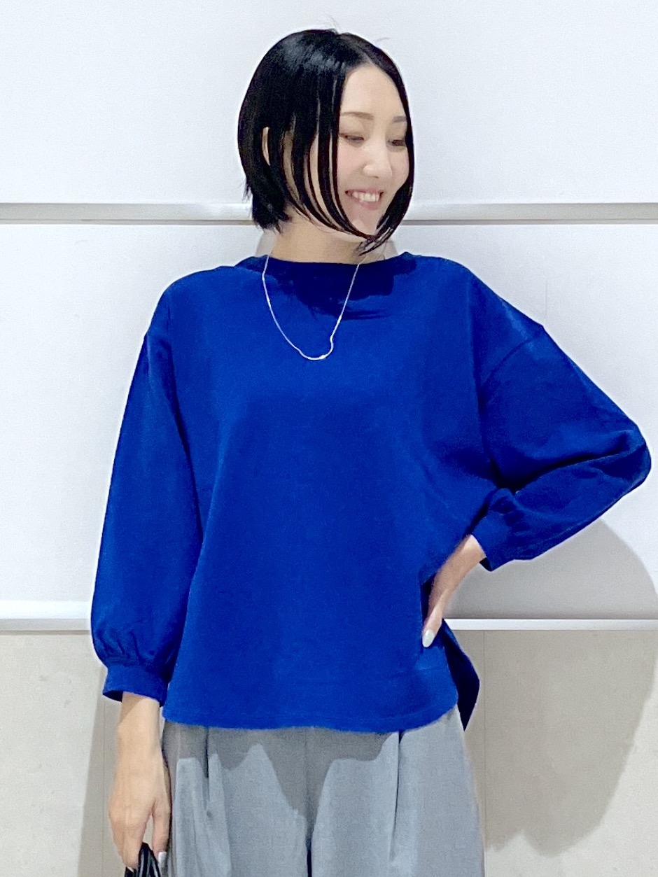 eriko さんの「Dessin｜【洗える/XS-L】バックヘンリーミニ裏毛 長袖」を使ったコーディネート