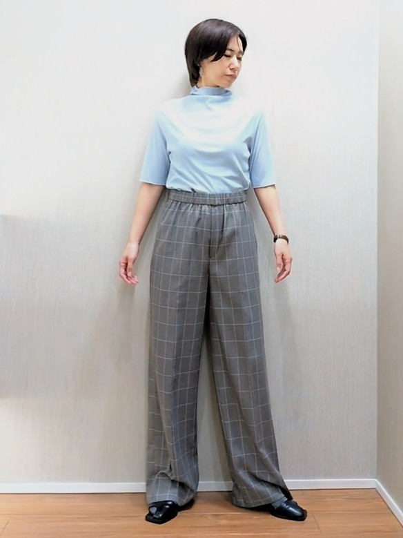ミズタさんの「UNTITLED｜【重ね着レイヤードに】シアーテレコハイネックトップス」を使ったコーディネート