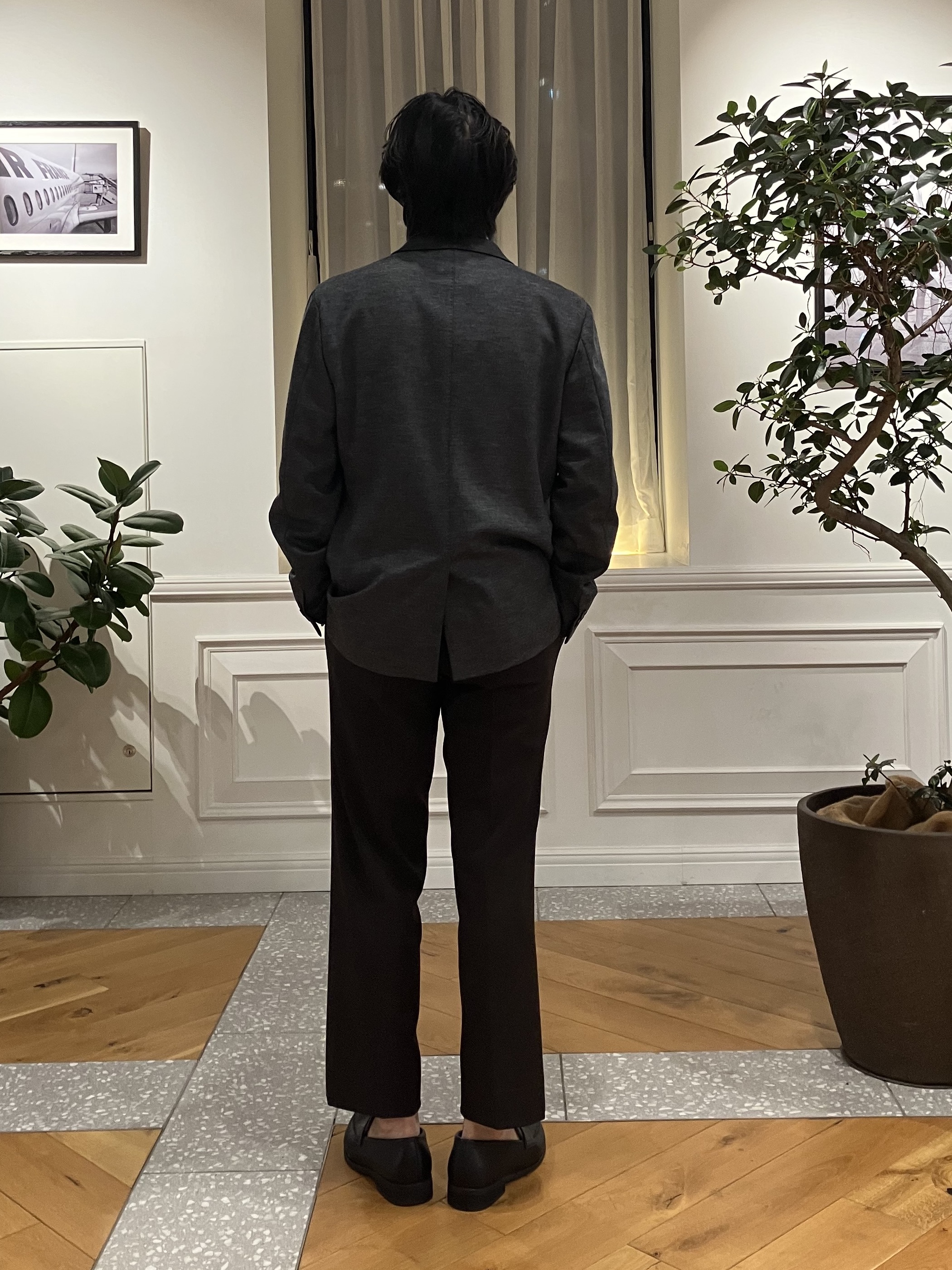 junyaさんの「DRESSTERIOR｜【ストレッチ素材】ウールブレンド コンフォータブルジャケット」を使ったコーディネート