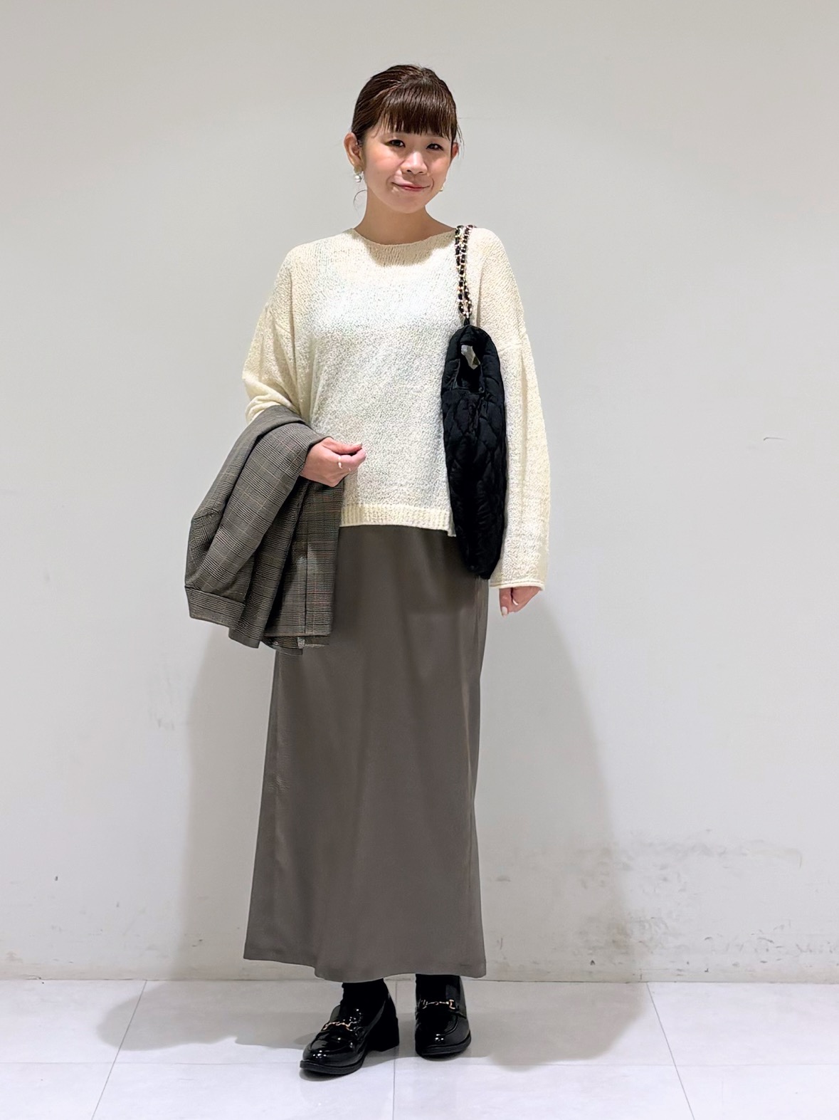 tsuyuさんの「INDIVI｜【洗濯機OK／ストレッチ◎】秋はじめのダブルジャケット」を使ったコーディネート