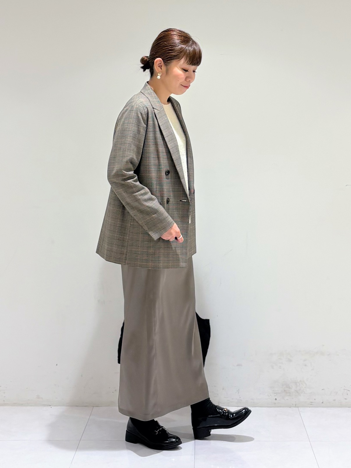 tsuyuさんの「INDIVI｜【洗濯機OK／ストレッチ◎】秋はじめのダブルジャケット」を使ったコーディネート