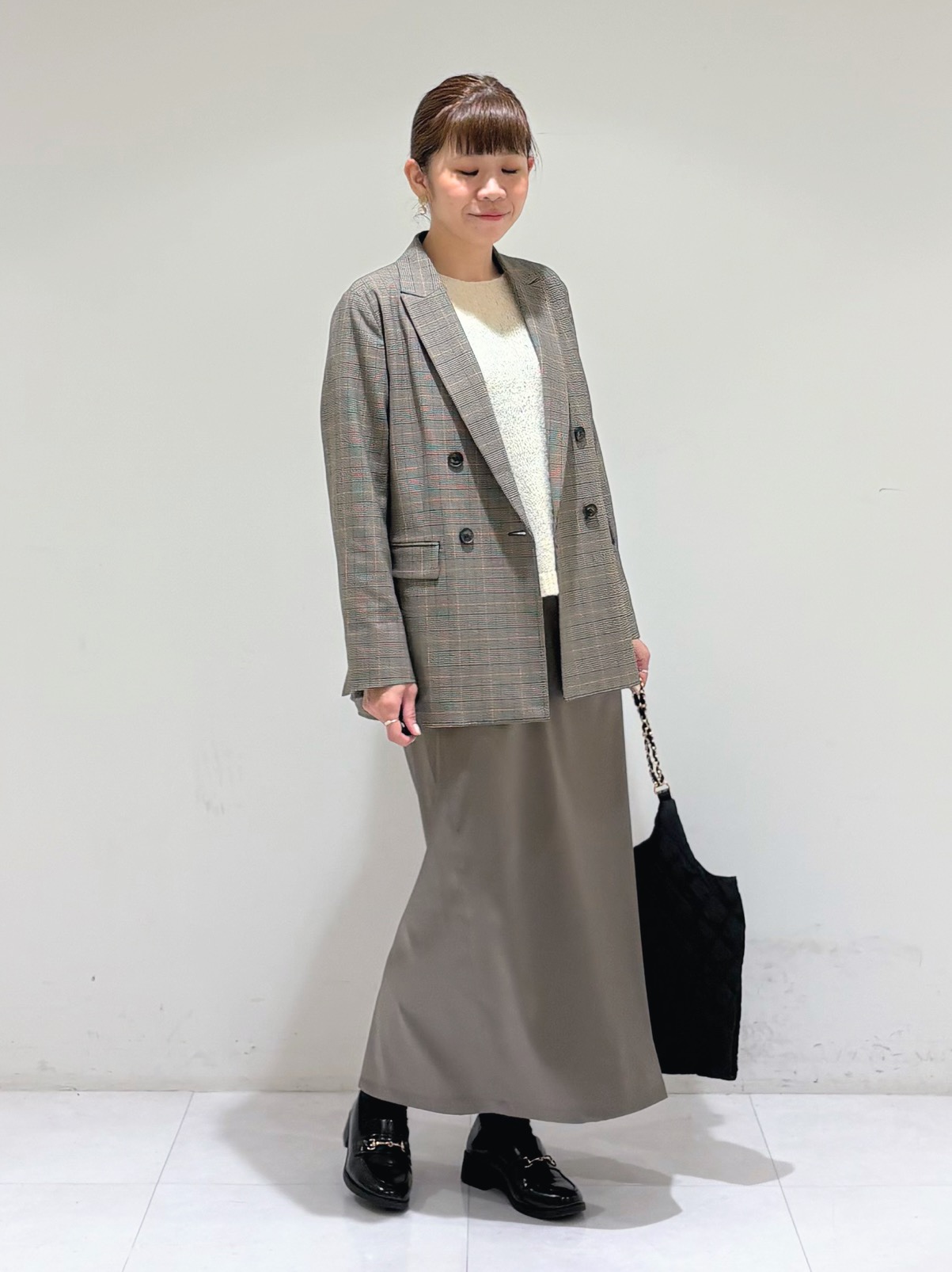 tsuyuさんの「INDIVI｜【洗濯機OK／ストレッチ◎】秋はじめのダブルジャケット」を使ったコーディネート