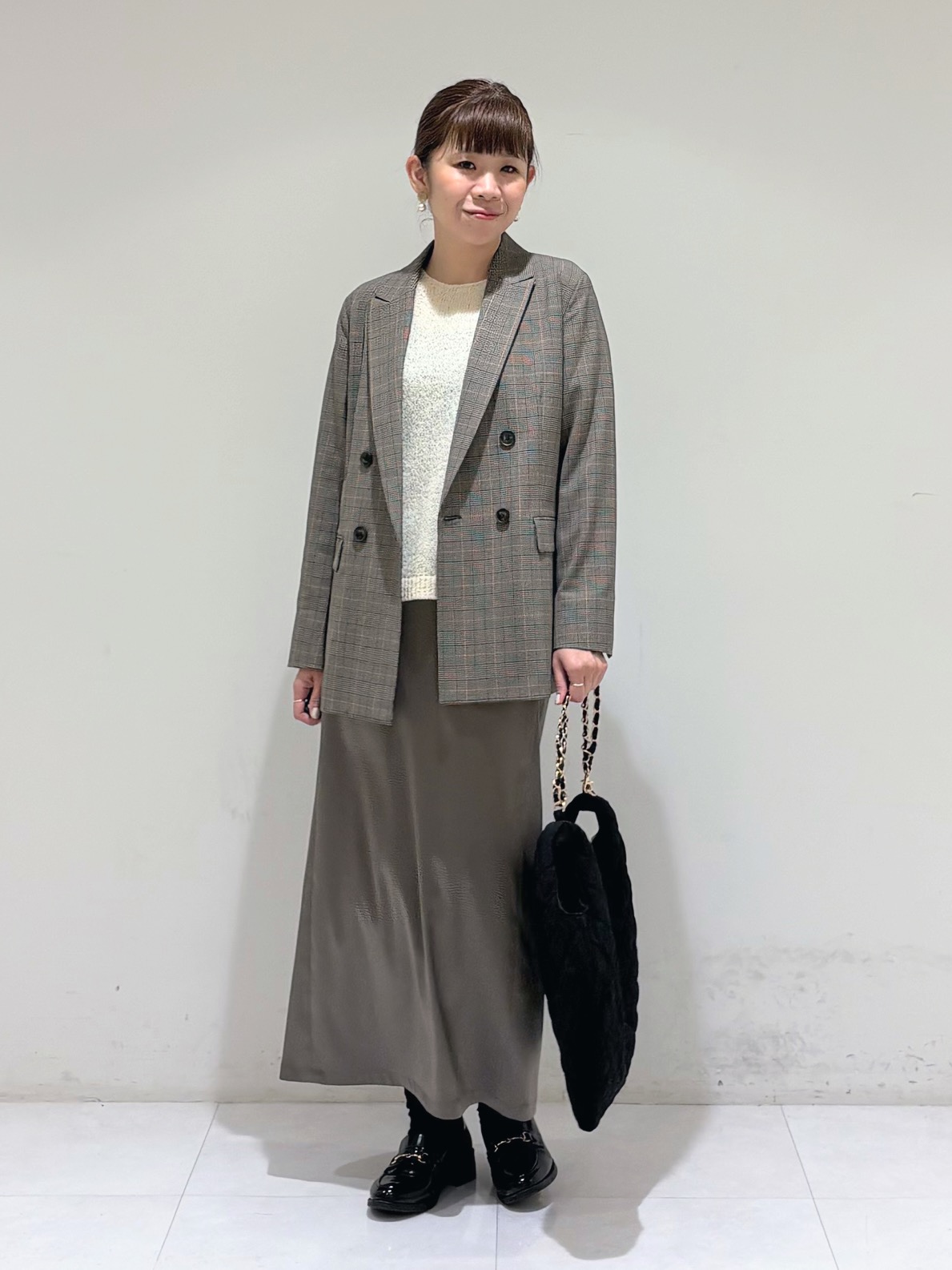 tsuyuさんの「INDIVI｜【洗濯機OK／ストレッチ◎】秋はじめのダブルジャケット」を使ったコーディネート