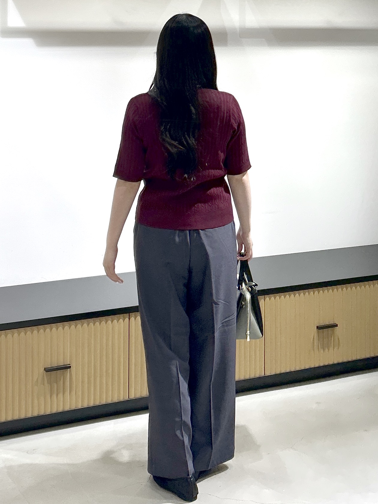 sayaさんの「OPAQUE.CLIP｜【UVケア】配色ケーブルニット《洗濯機OK／抗ピル》」を使ったコーディネート