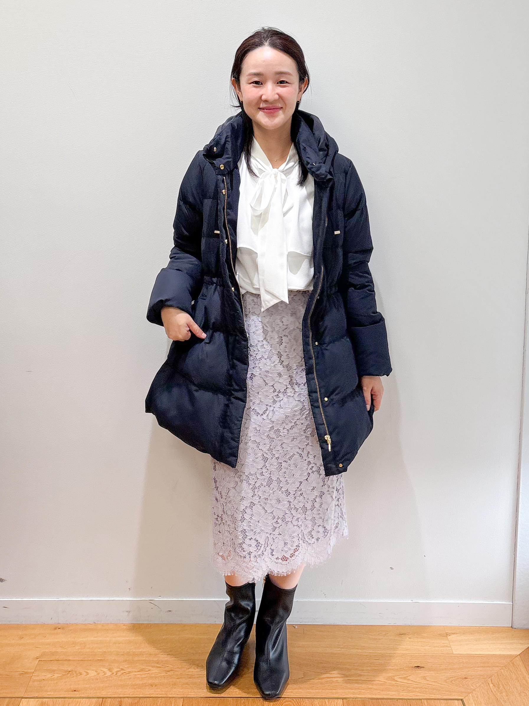 そねなおさんの「index｜【洗濯機で洗える】キレイをつくるレースタイトスカート」を使ったコーディネート