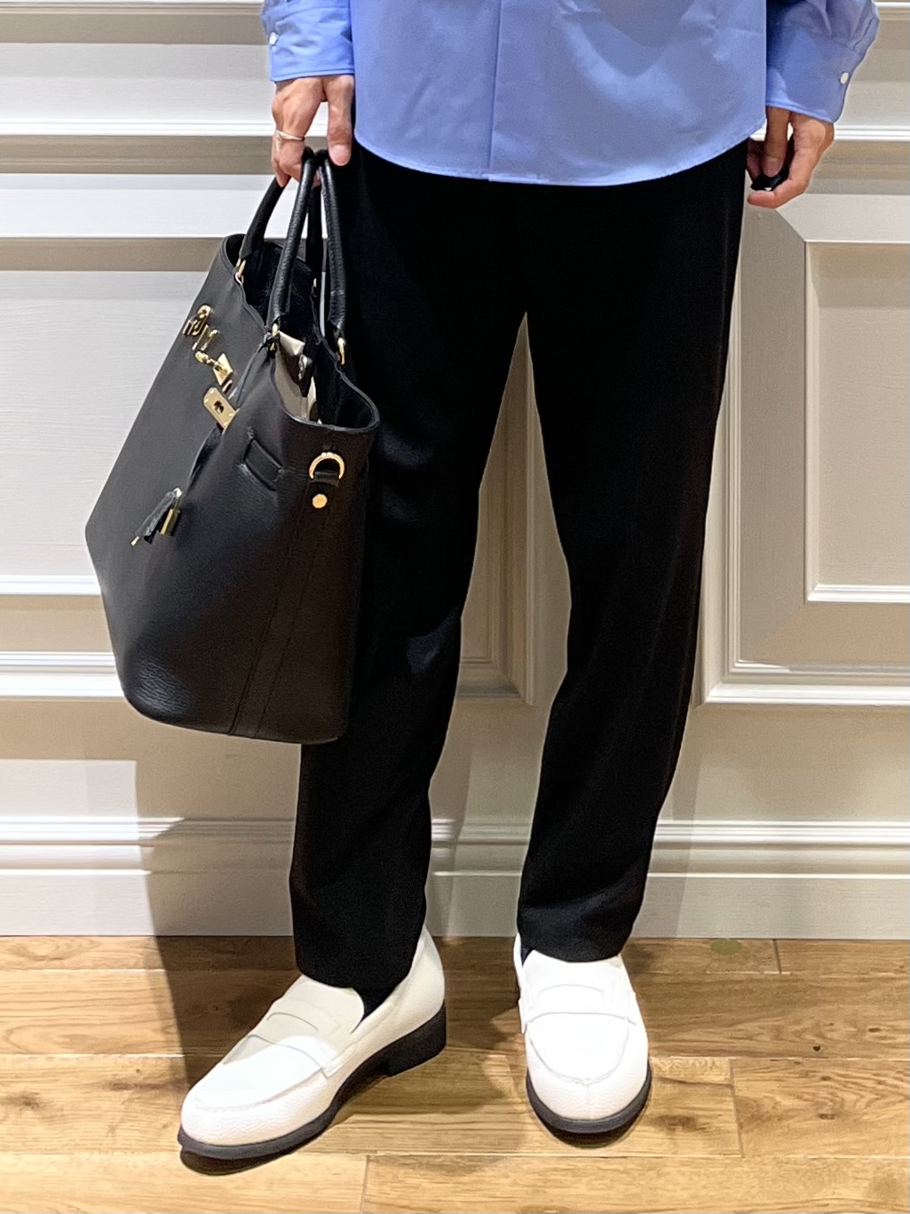 Watanabeさんの「DRESSTERIOR｜【干場義雅&times;MOVB&times;DRESSTERIOR】シドグラスシャツ」を使ったコーディネート