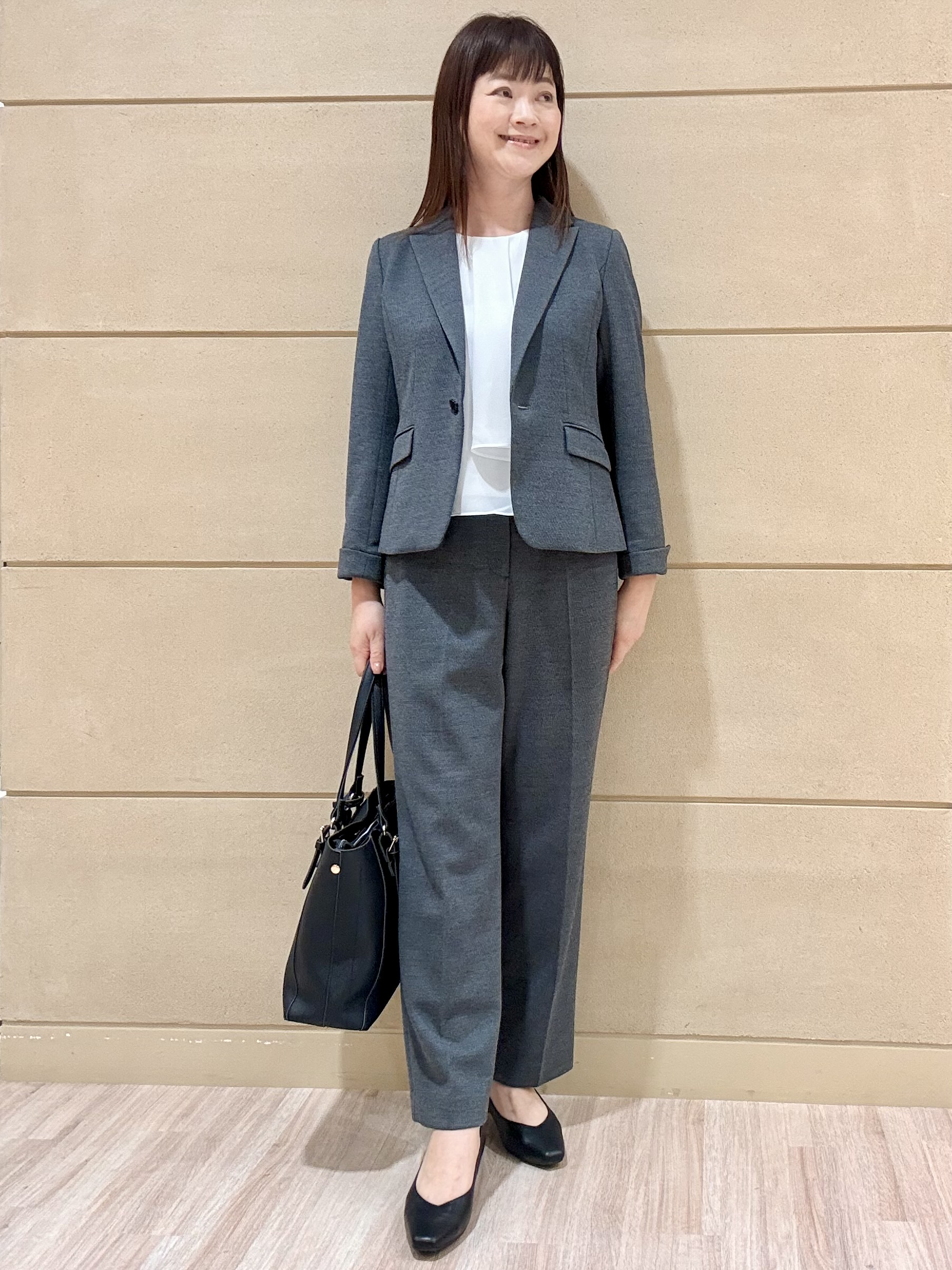 Marさんの「Reflect｜【SS-4Lサイズ／通勤／セレモニー】クルーネック シフォンブラウス」を使ったコーディネート