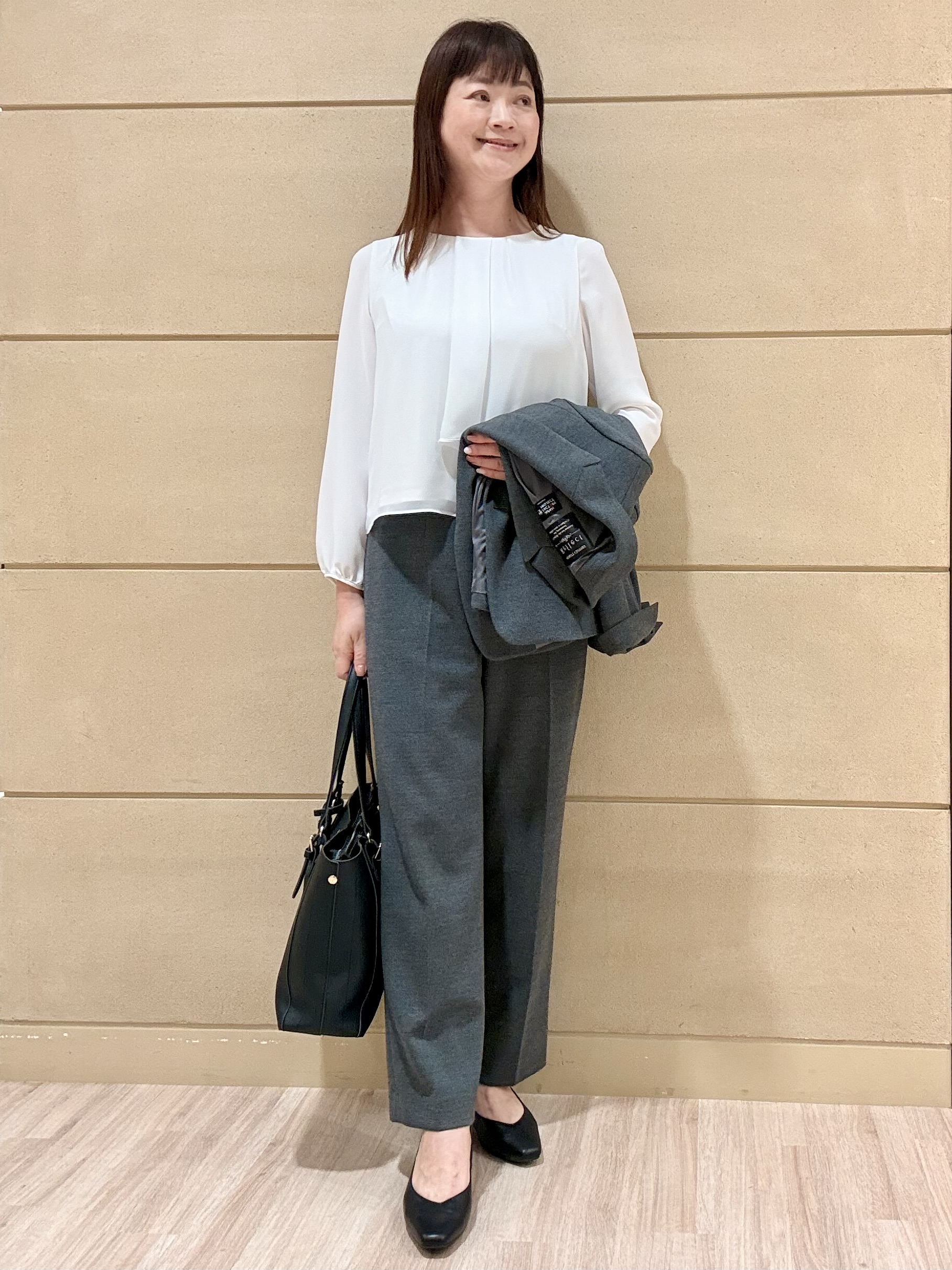 Marさんの「Reflect｜【SS-4Lサイズ／通勤／セレモニー】クルーネック シフォンブラウス」を使ったコーディネート