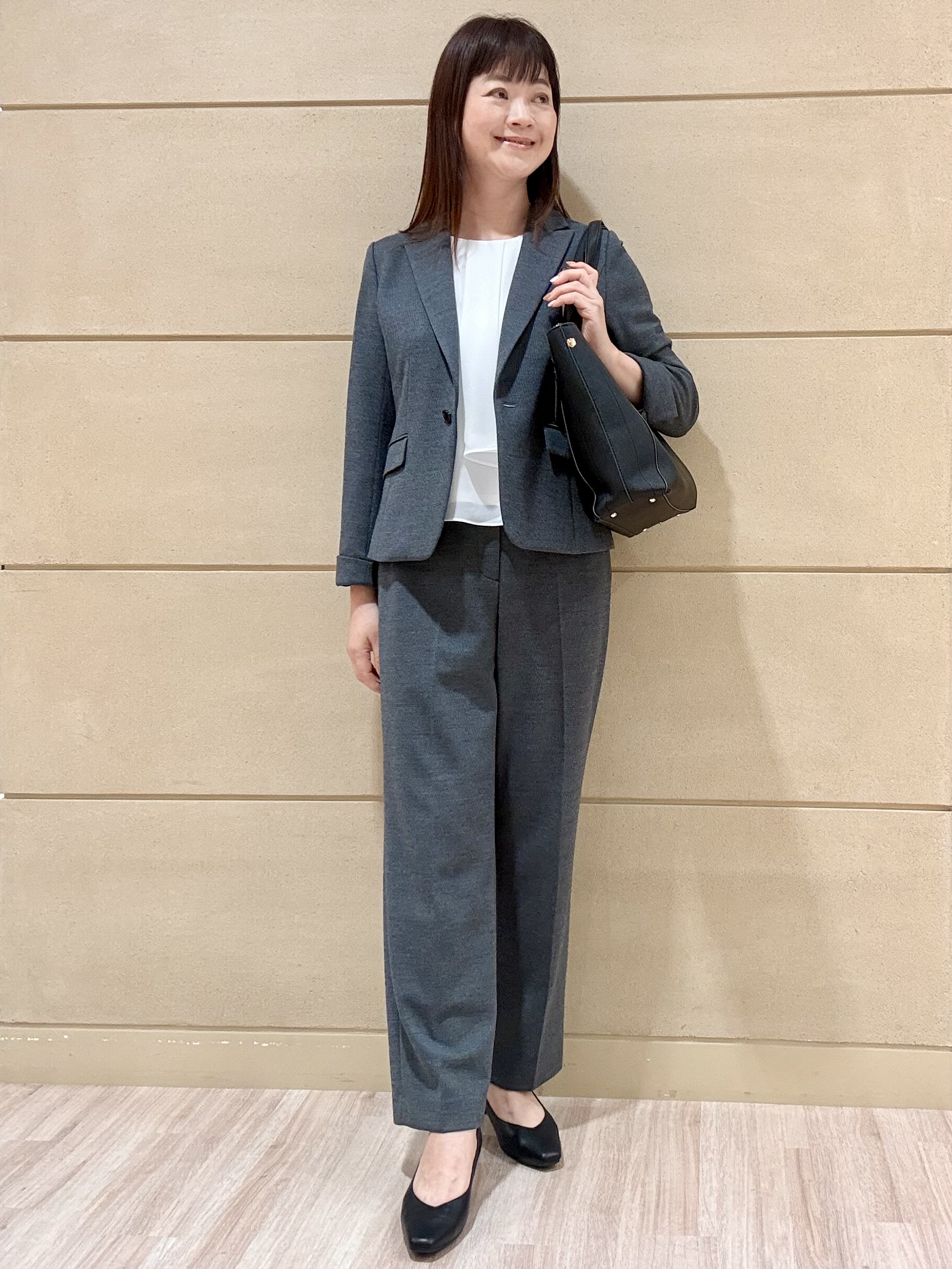 Marさんの「Reflect｜【SS-4Lサイズ／通勤／セレモニー】クルーネック シフォンブラウス」を使ったコーディネート