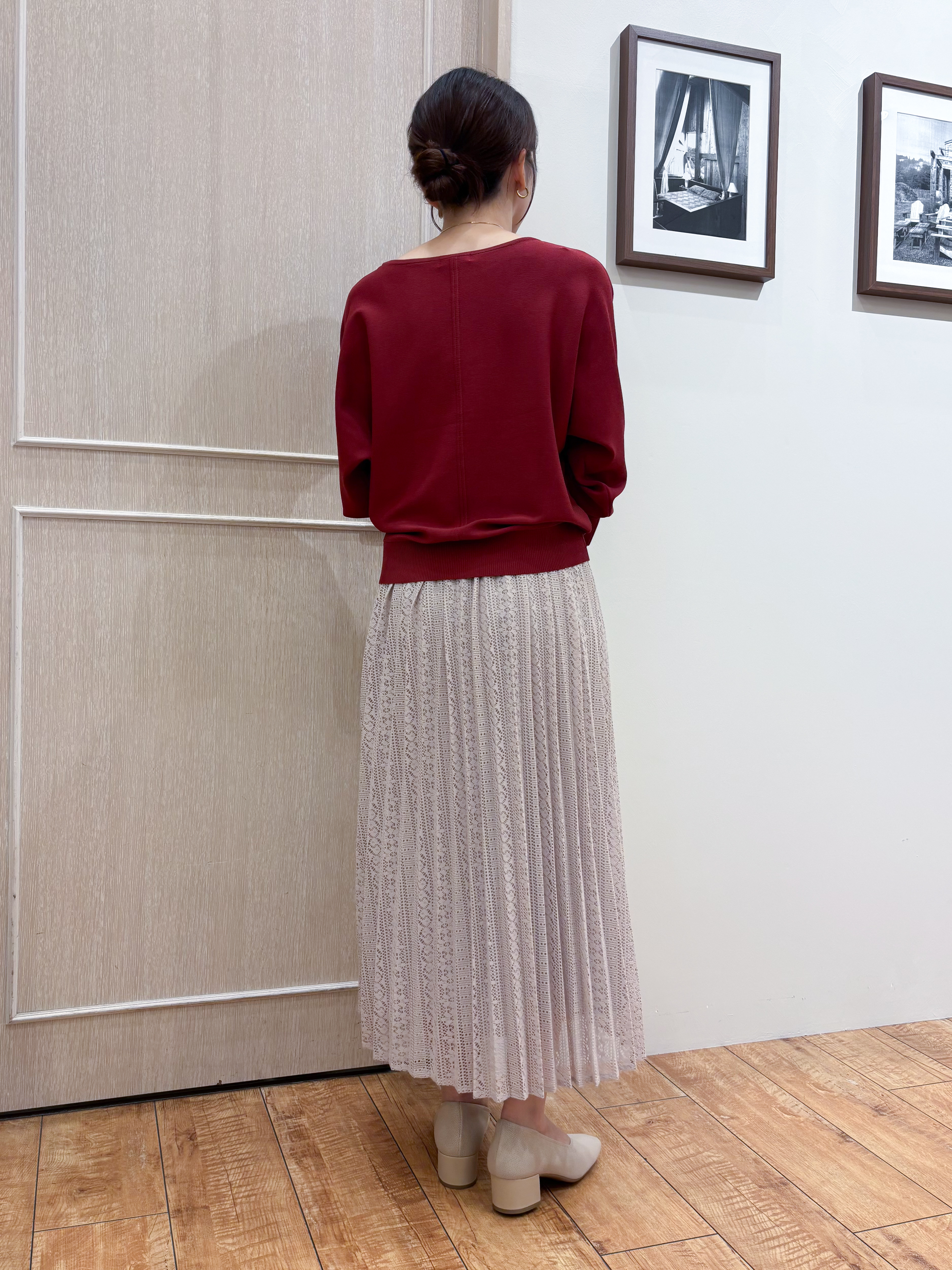 なみさんの「SHOO･LA･RUE｜【洗濯機可】軽やかでさらっとしたタッチ すっきり見えドルマンニット」を使ったコーディネート