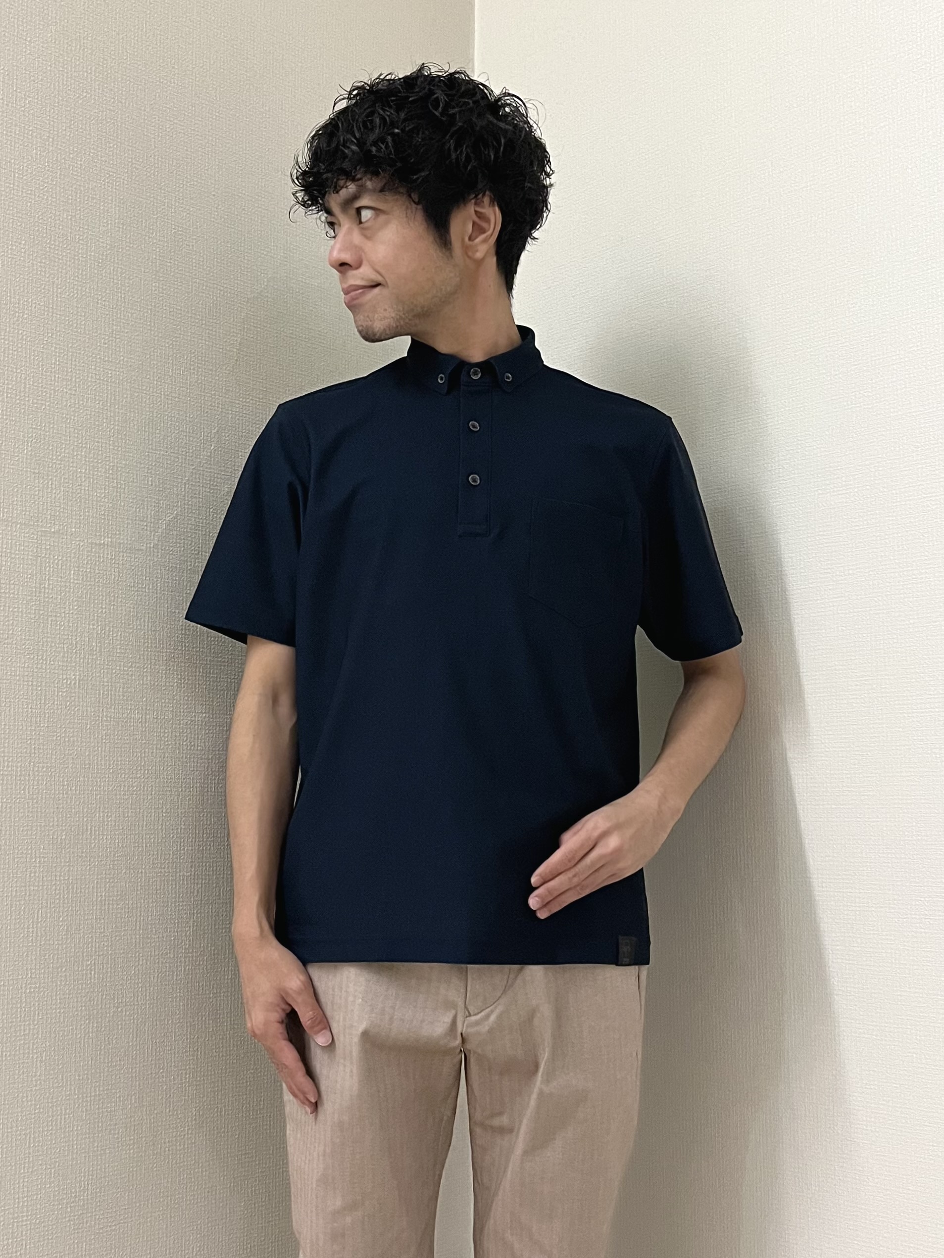 URAさんの「TAKEO KIKUCHI｜【通気性】AIR TOOL ポロシャツ」を使ったコーディネート