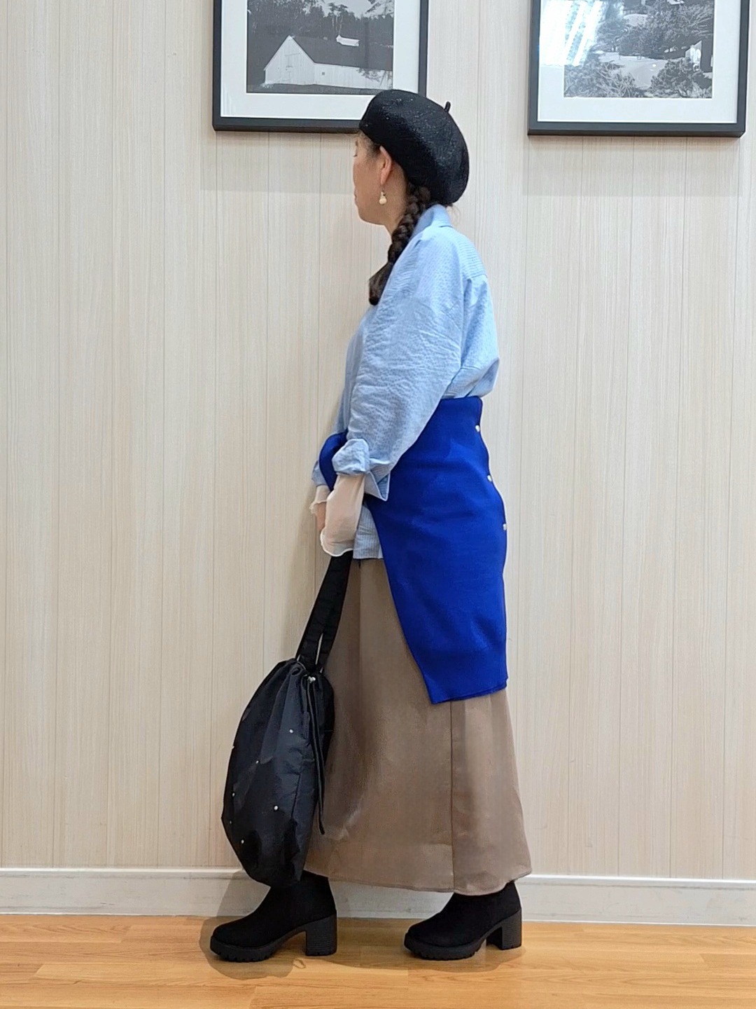 Saoさんの「SHOO･LA･RUE｜【セットアップ可/洗濯機可】軽やかに羽織れる スポンディッシュ ニットカーディガン」を使ったコーディネート