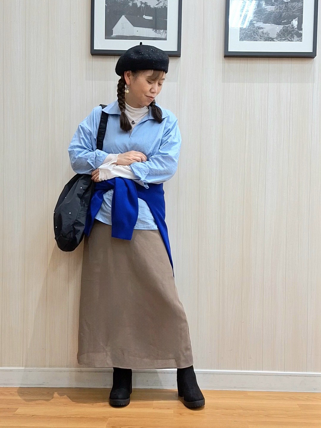 Saoさんの「SHOO･LA･RUE｜【セットアップ可/洗濯機可】軽やかに羽織れる スポンディッシュ ニットカーディガン」を使ったコーディネート