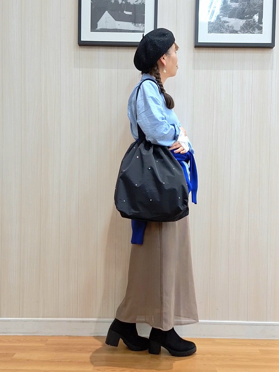 Saoさんの「SHOO･LA･RUE｜【セットアップ可/洗濯機可】軽やかに羽織れる スポンディッシュ ニットカーディガン」を使ったコーディネート