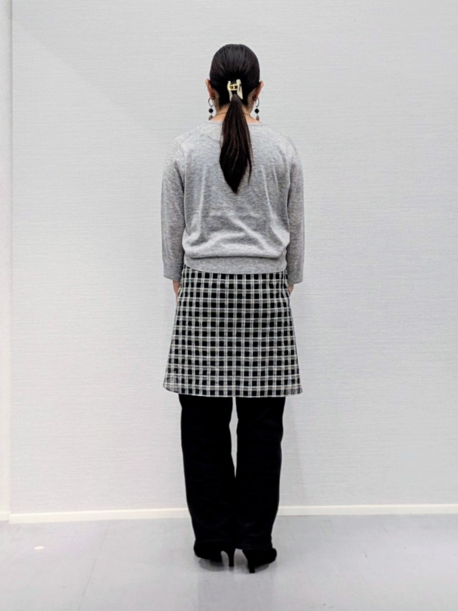makkyさんの「UNTITLED｜【セットアップ可/秋羽織り】メランジツイルシャツ」を使ったコーディネート