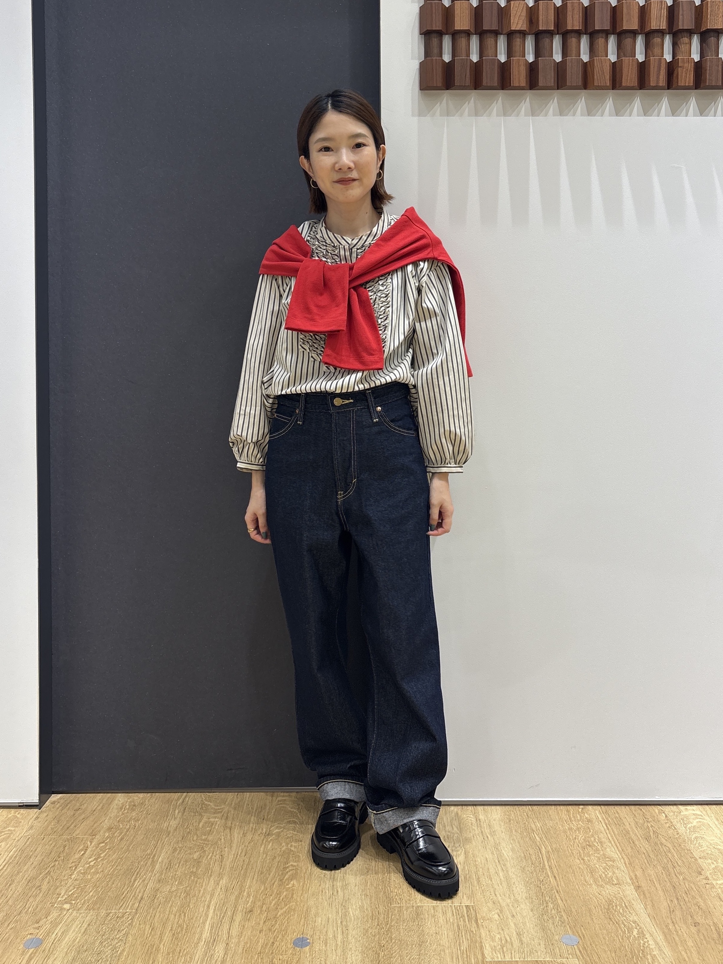 risaさんの「Dessin｜【UVカット】フロントフリルブラウス」を使ったコーディネート