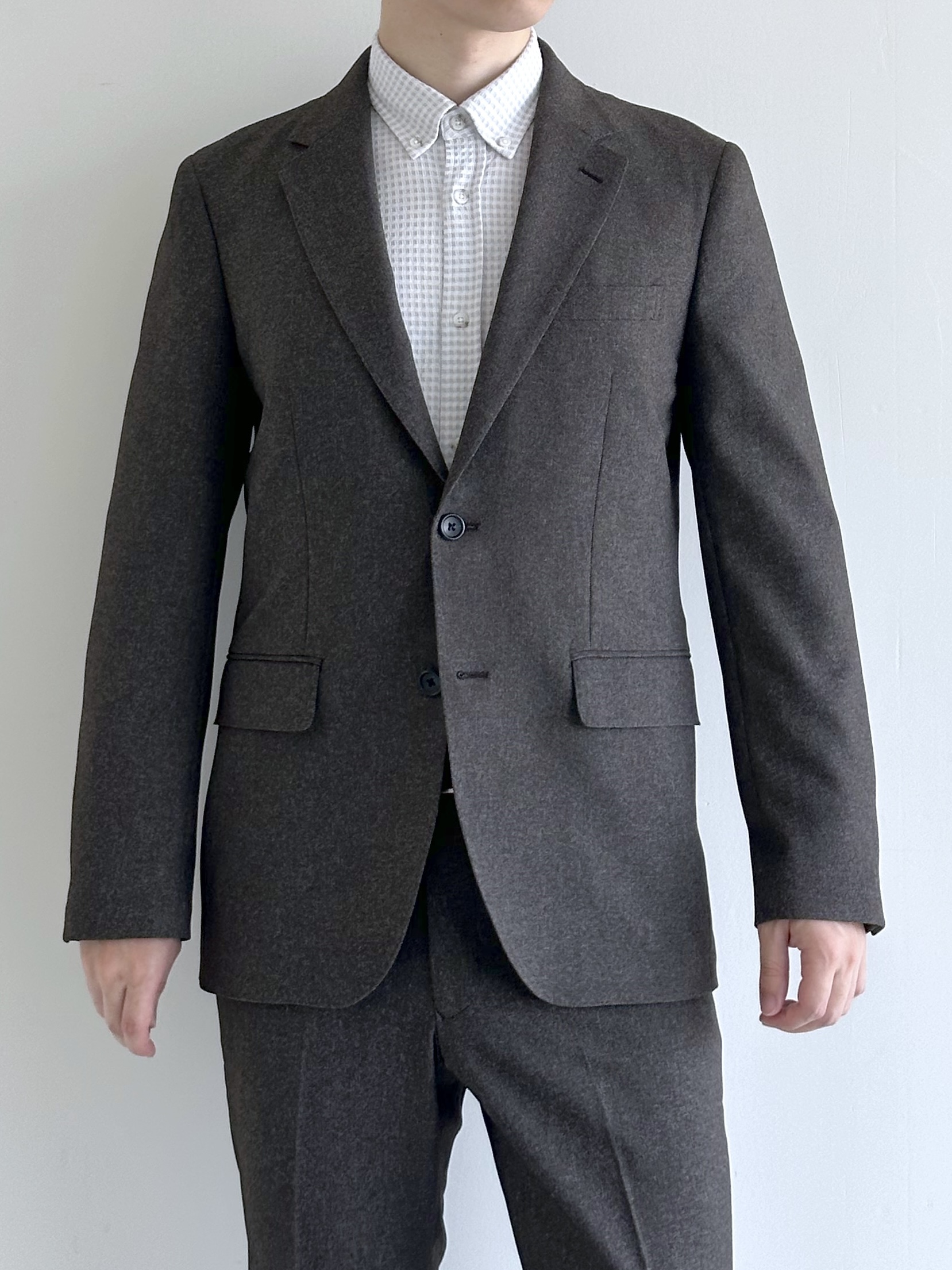 イッシーさんの「TAKEO KIKUCHI｜ウールライクキャットフット ジャケット」を使ったコーディネート