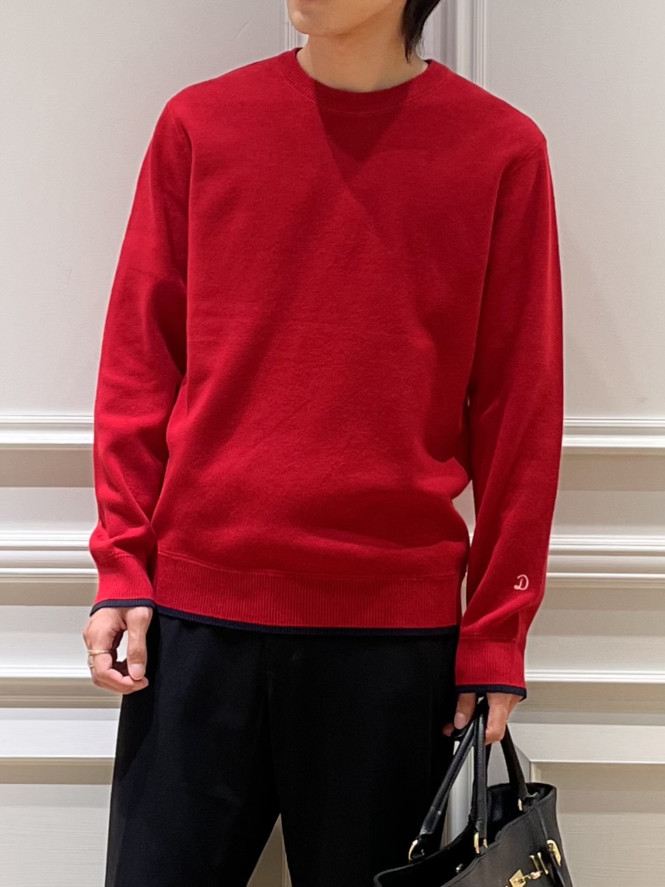 Watanabeさんの「DRESSTERIOR｜【6色展開/洗濯機可】コットンカシミヤ スムースニット」を使ったコーディネート
