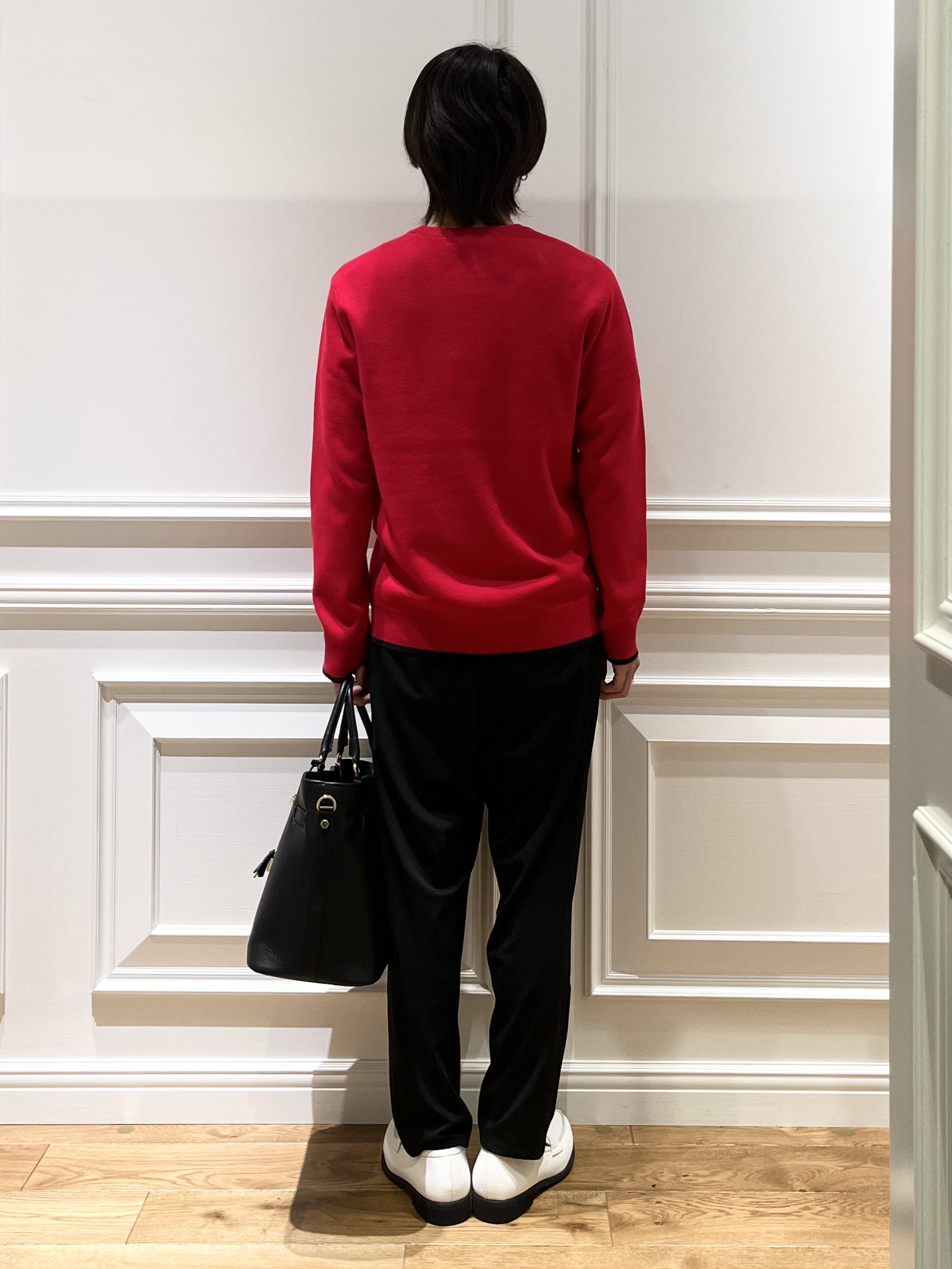 Watanabeさんの「DRESSTERIOR｜【6色展開/洗濯機可】コットンカシミヤ スムースニット」を使ったコーディネート