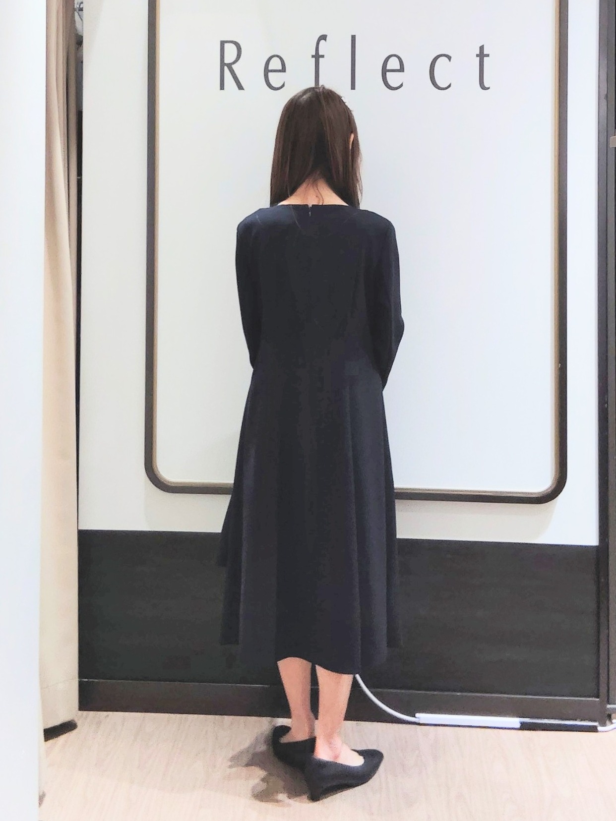Chiiさんの「Reflect｜【SS-4Lサイズ】パール調パーツデザイン ノーカラーワンピース」を使ったコーディネート