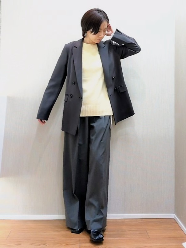 ミズタさんの「UNTITLED｜【5色展開/手洗い可】ローシルクウールニットベスト」を使ったコーディネート