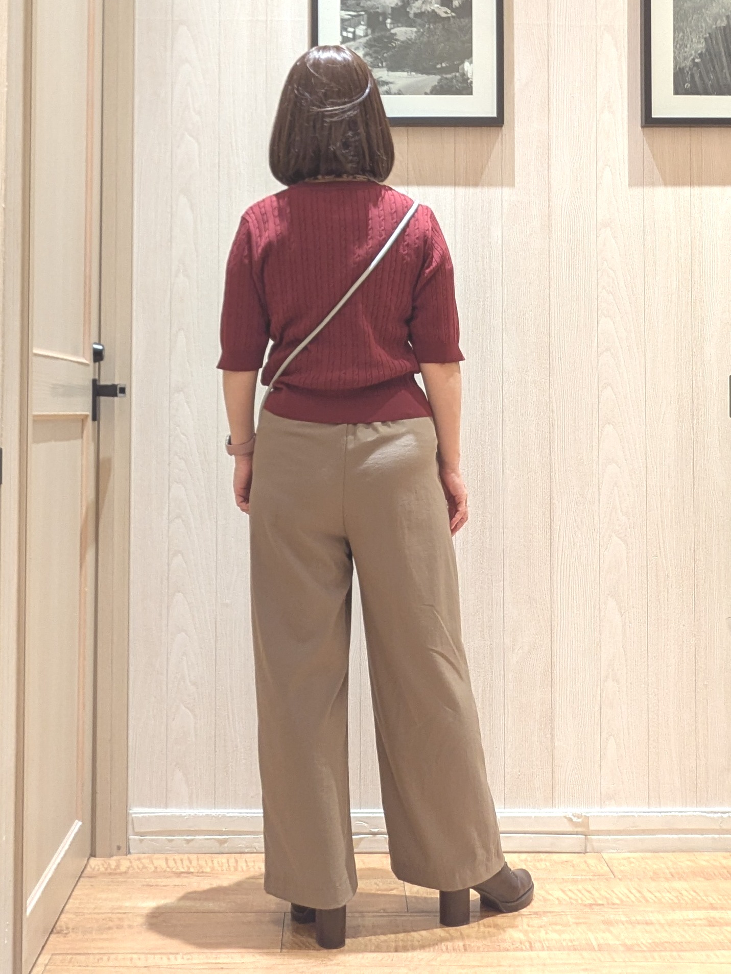 ゆーさんさんの「SHOO･LA･RUE｜【洗濯機可/S-LL】上品見え ミニケーブルニット」を使ったコーディネート