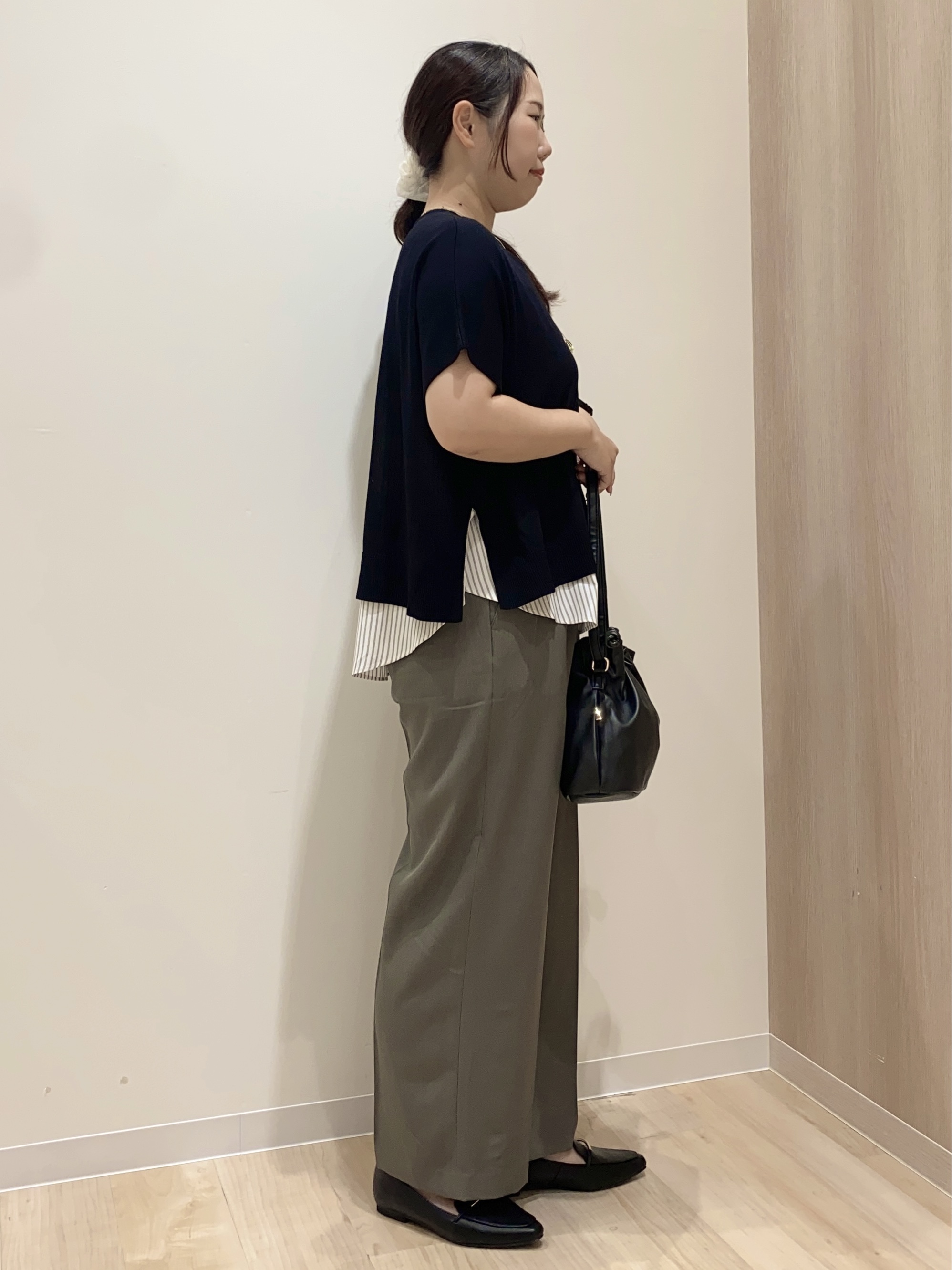 HANAさんの「grove｜【体系カバー◎】ニット&times;インナーシャツタンクSET」を使ったコーディネート