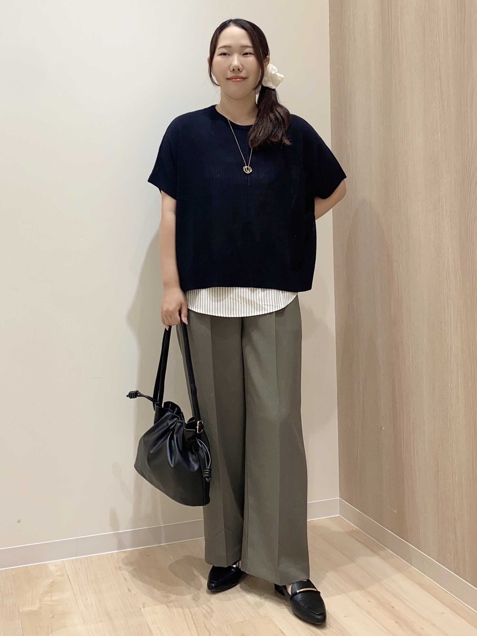 HANAさんの「grove｜【体系カバー◎】ニット&times;インナーシャツタンクSET」を使ったコーディネート