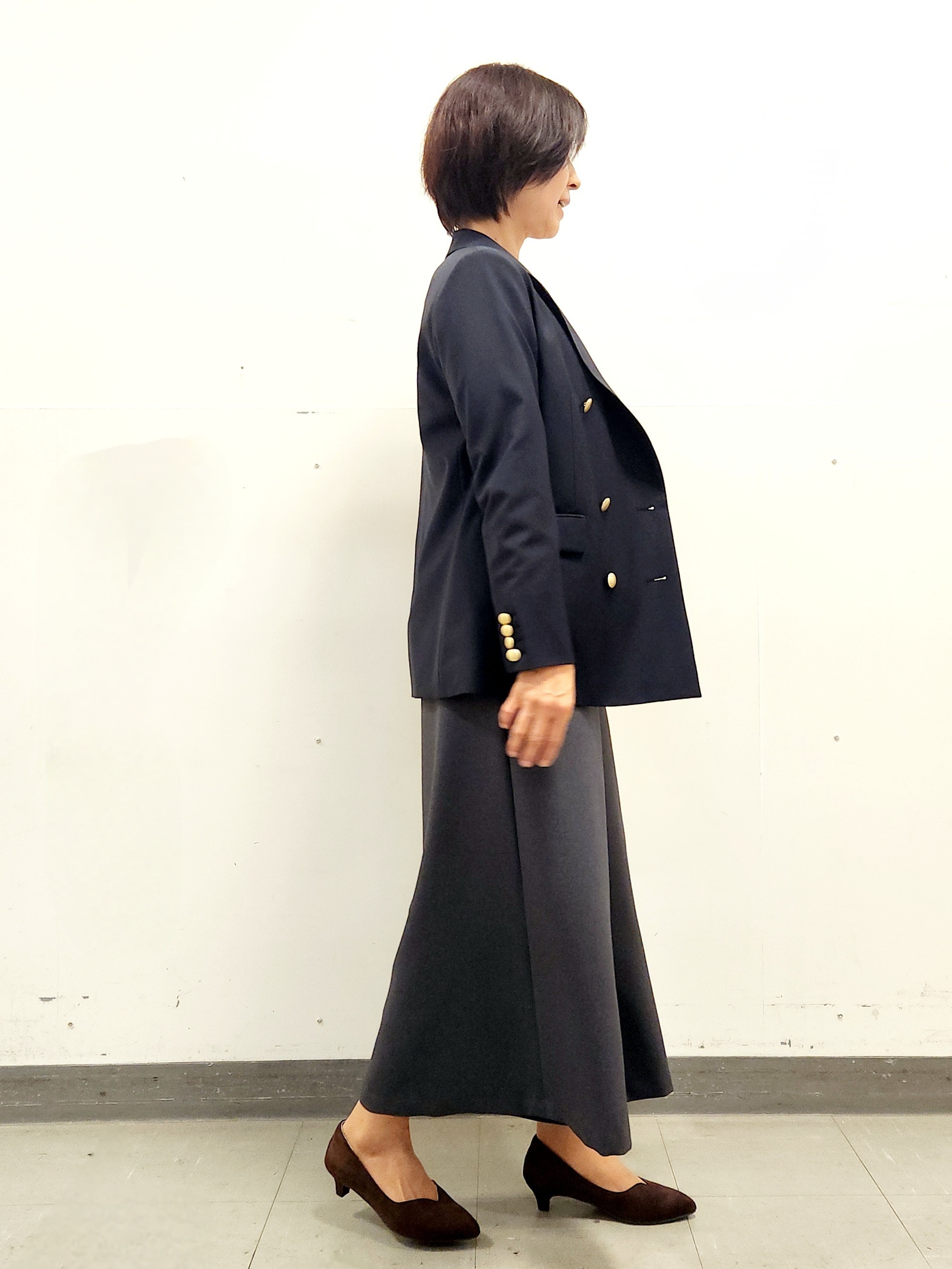 mayumayuさんの「Reflect｜【通勤】ダブルブレザージャケット」を使ったコーディネート