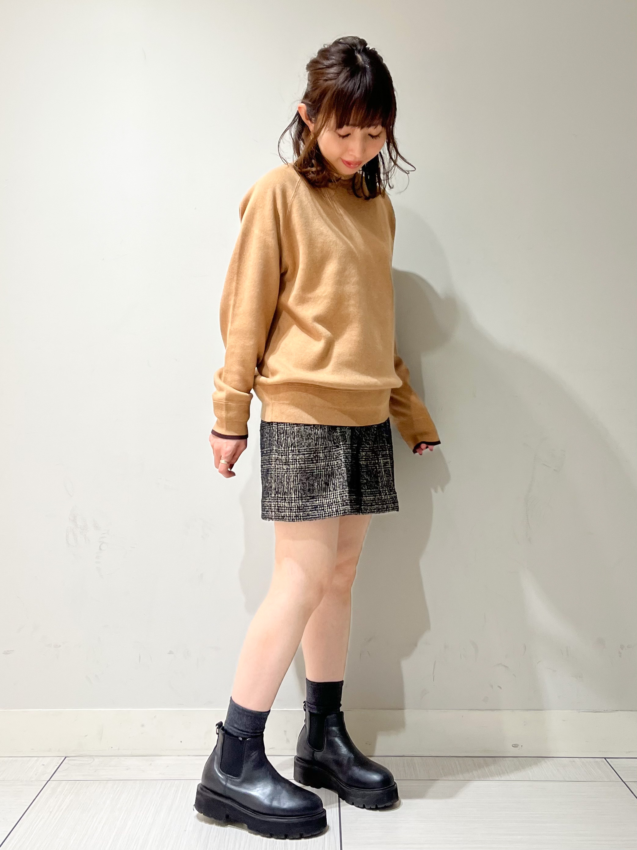 じゅんさんの「DRESSTERIOR｜【6色展開/ウォッシャブル】コットンカシミヤニット」を使ったコーディネート