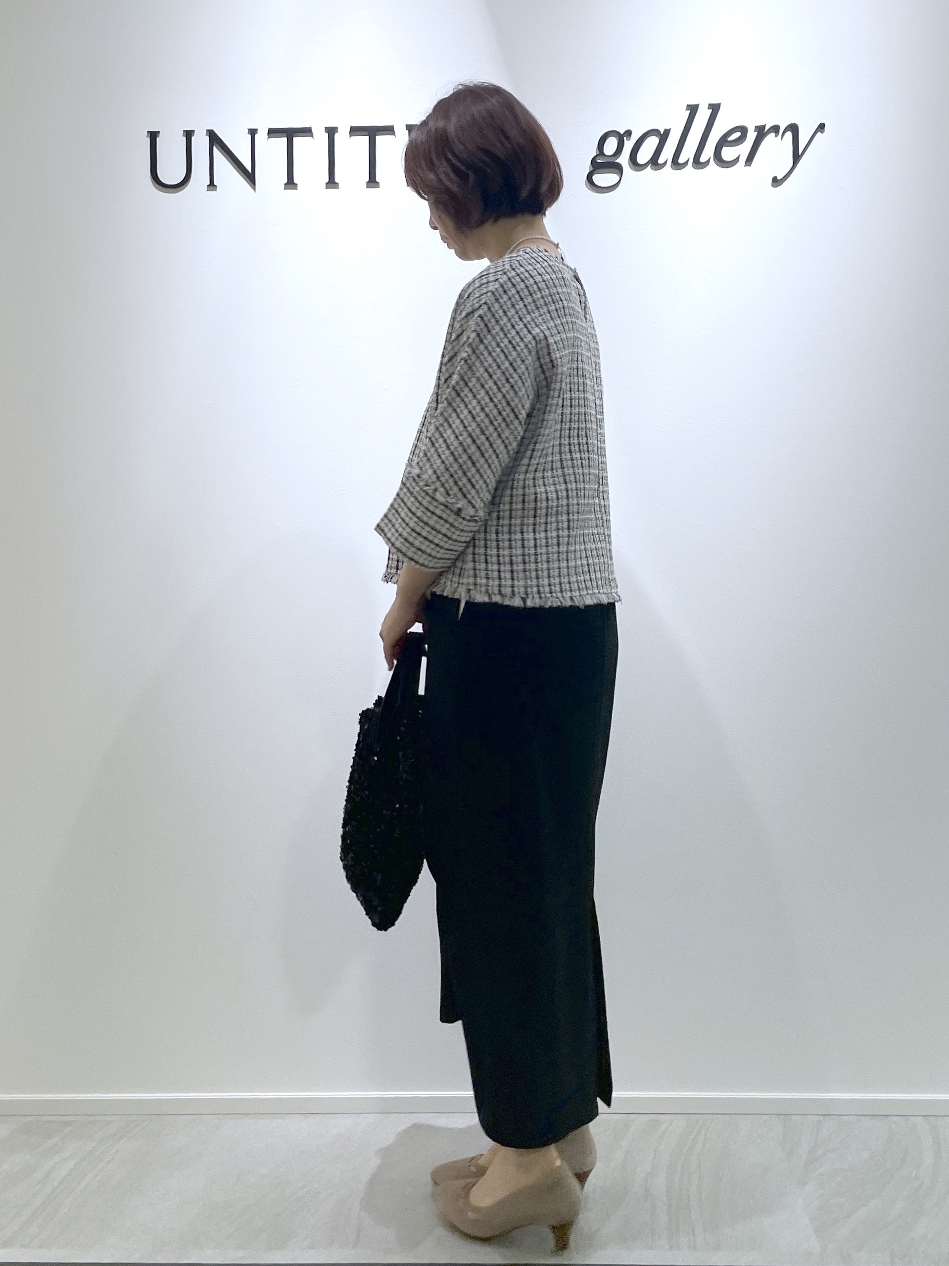 hanaさんの「UNTITLED｜【華やか／1枚でサマになる】上品ツイードブラウス」を使ったコーディネート