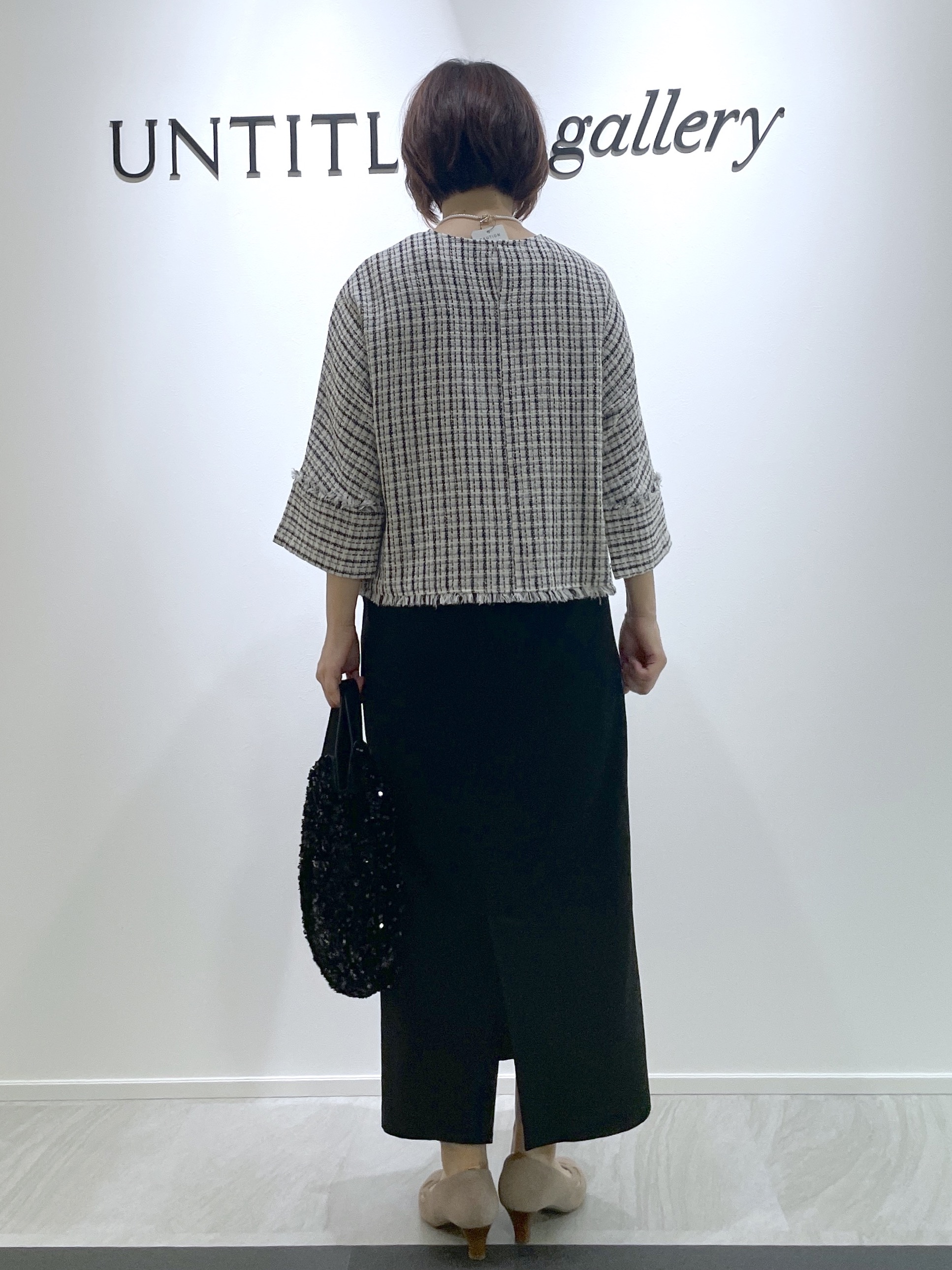 hanaさんの「UNTITLED｜【華やか／1枚でサマになる】上品ツイードブラウス」を使ったコーディネート