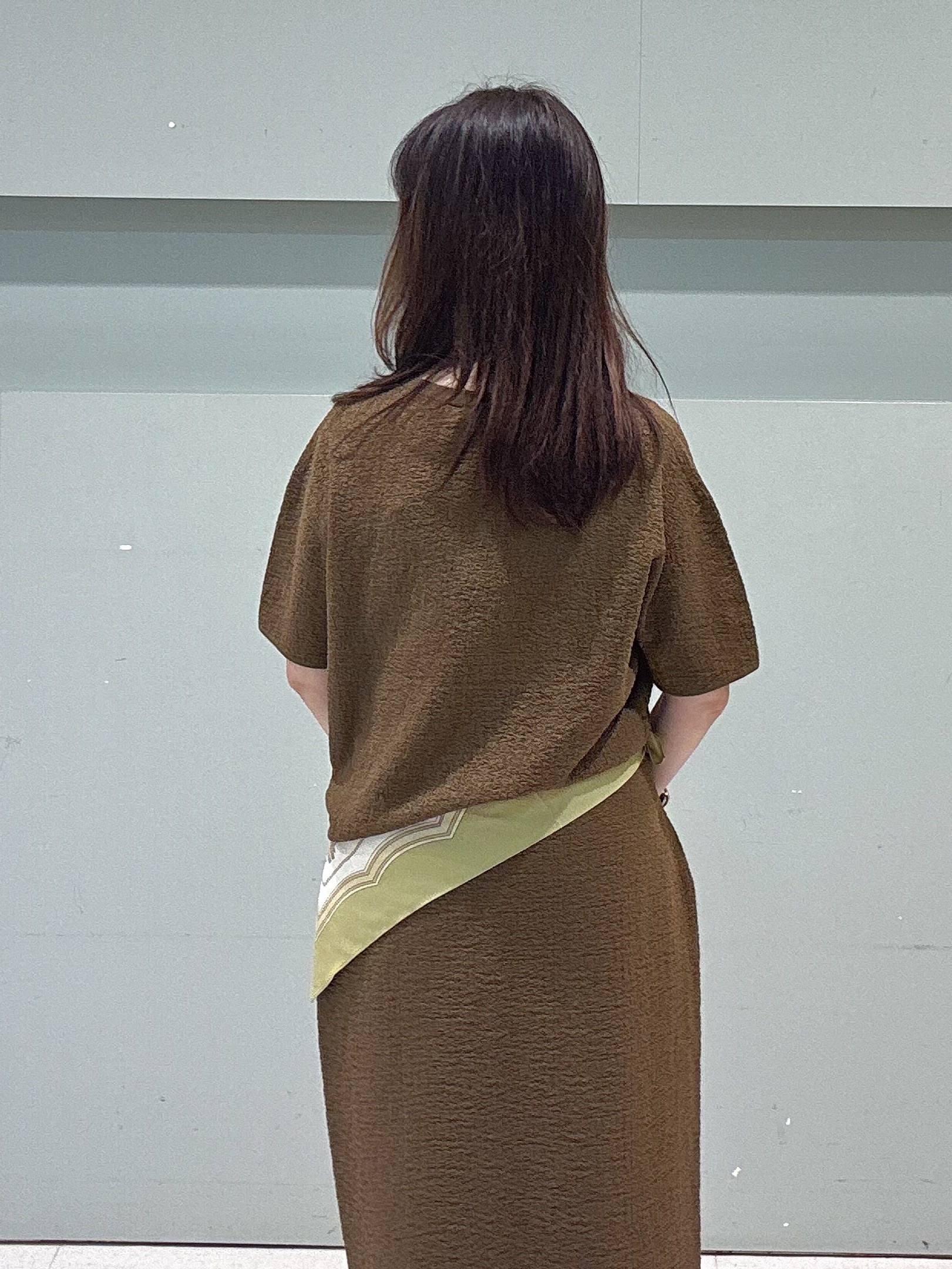 makiさんの「UNTITLED｜【セットアップ可/ストレッチ性】ドライタッチニットプルオーバー」を使ったコーディネート
