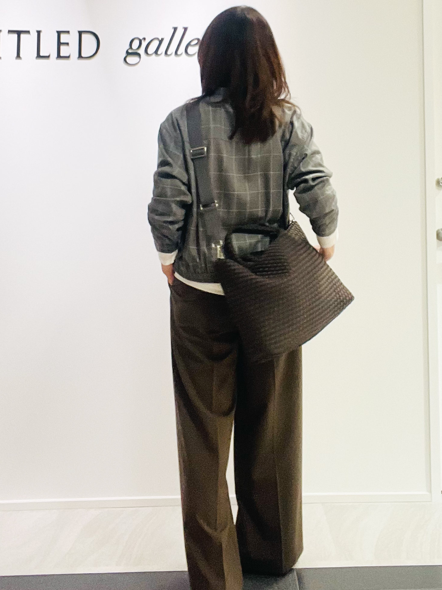 めいさんの「UNTITLED｜【セットアップ可/秋羽織り】メランジツイルシャツ」を使ったコーディネート