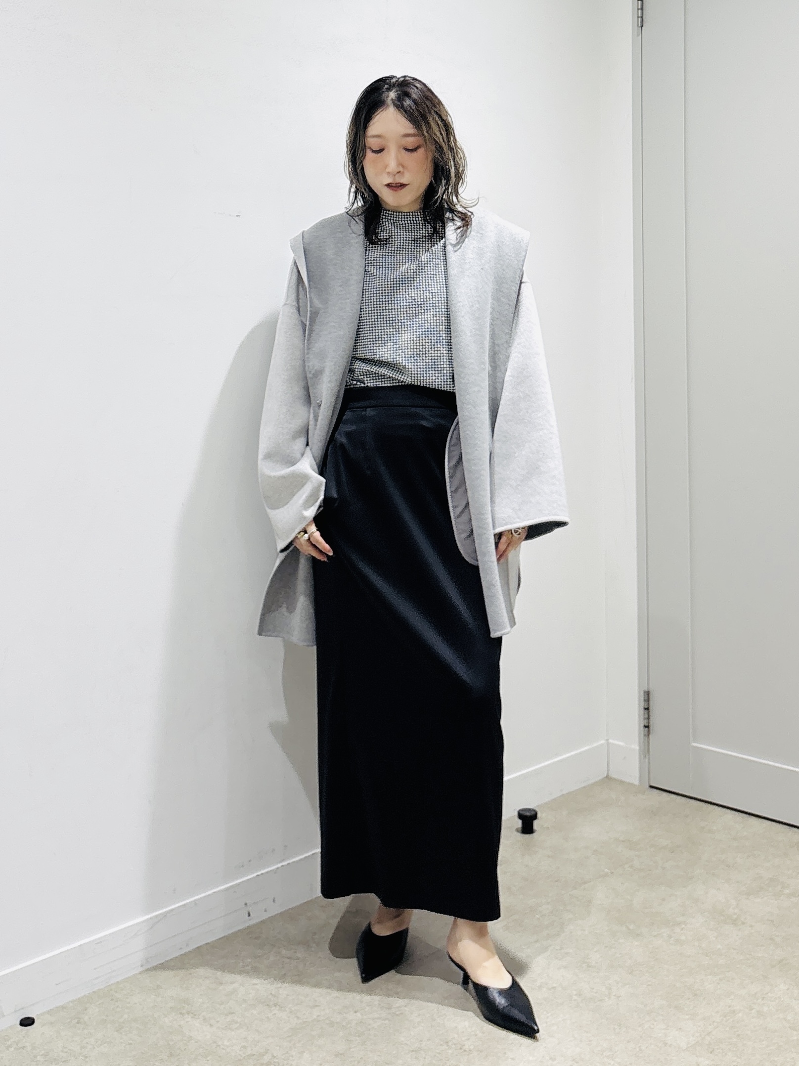 kotakiさんの「INDIVI｜【初秋にピッタリ！／洗える】凹凸素材ミニスタンドトップス」を使ったコーディネート