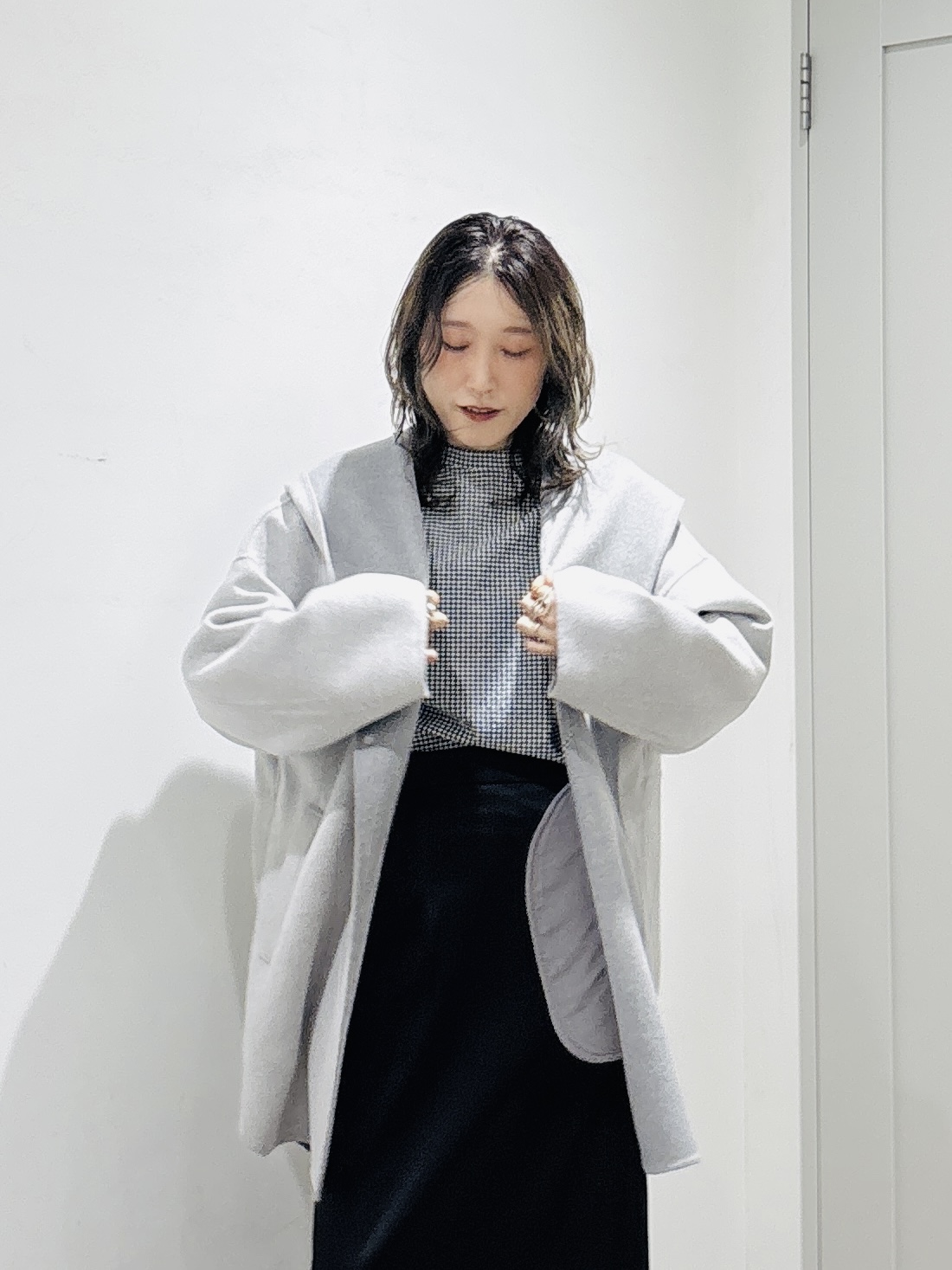 kotakiさんの「INDIVI｜【初秋にピッタリ！／洗える】凹凸素材ミニスタンドトップス」を使ったコーディネート