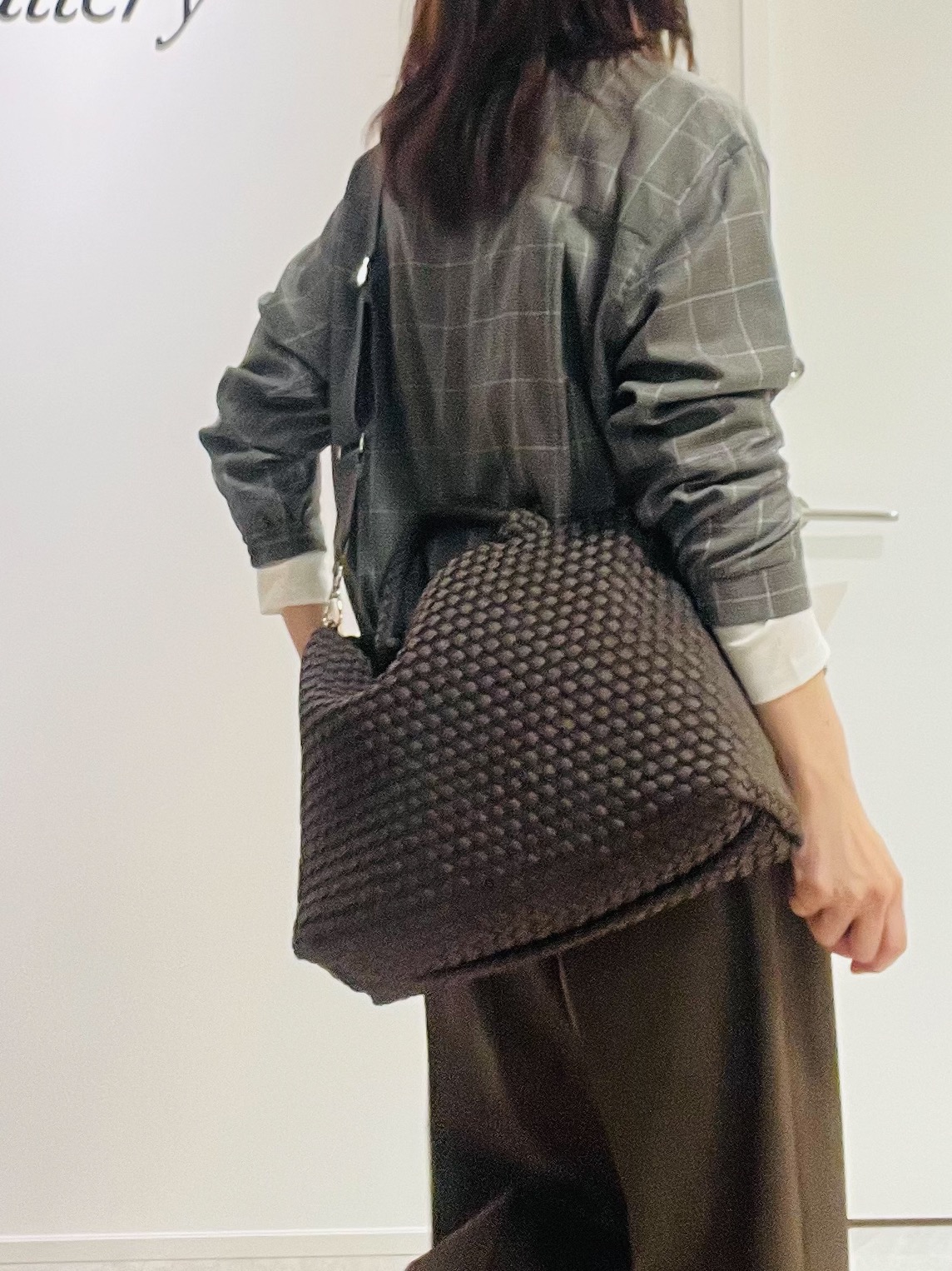 めいさんの「UNTITLED｜【セットアップ可/秋羽織り】メランジツイルシャツ」を使ったコーディネート