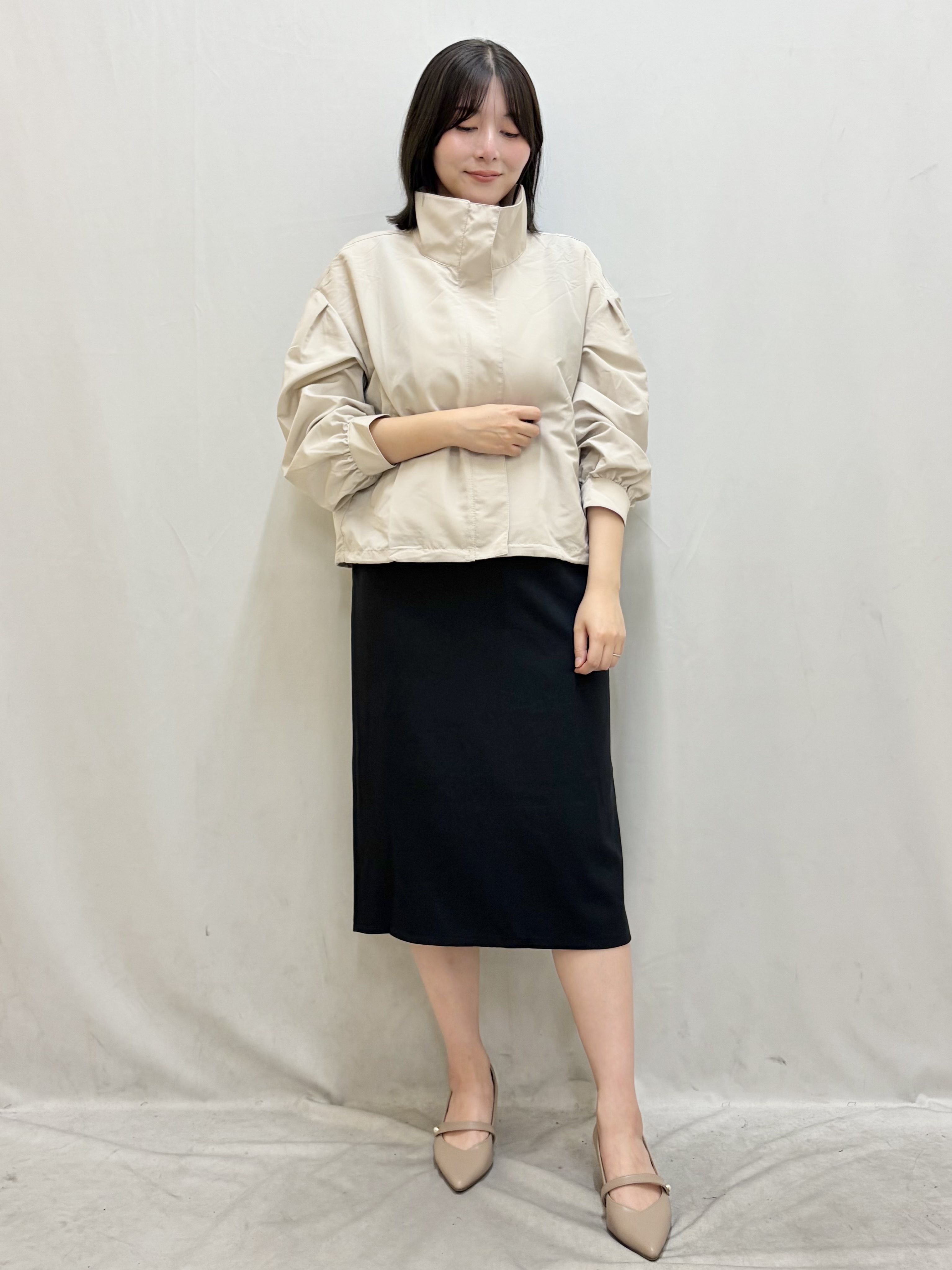 kasumiさんの「index｜【防シワ】スタンドパフブルゾン《洗濯機OK》」を使ったコーディネート